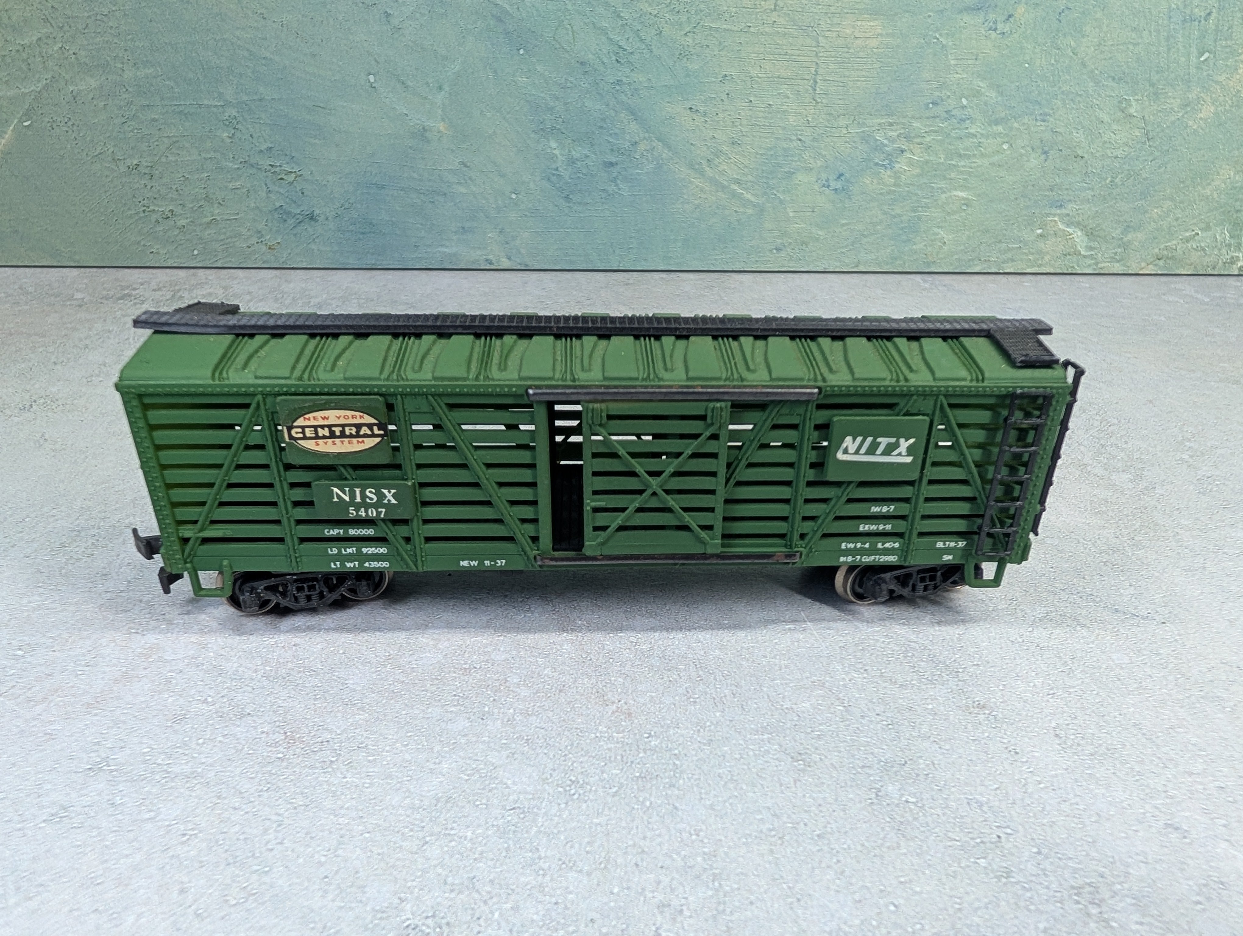 USED Tempo HO Scale Cattle Stock Car New York Central NISX #5407