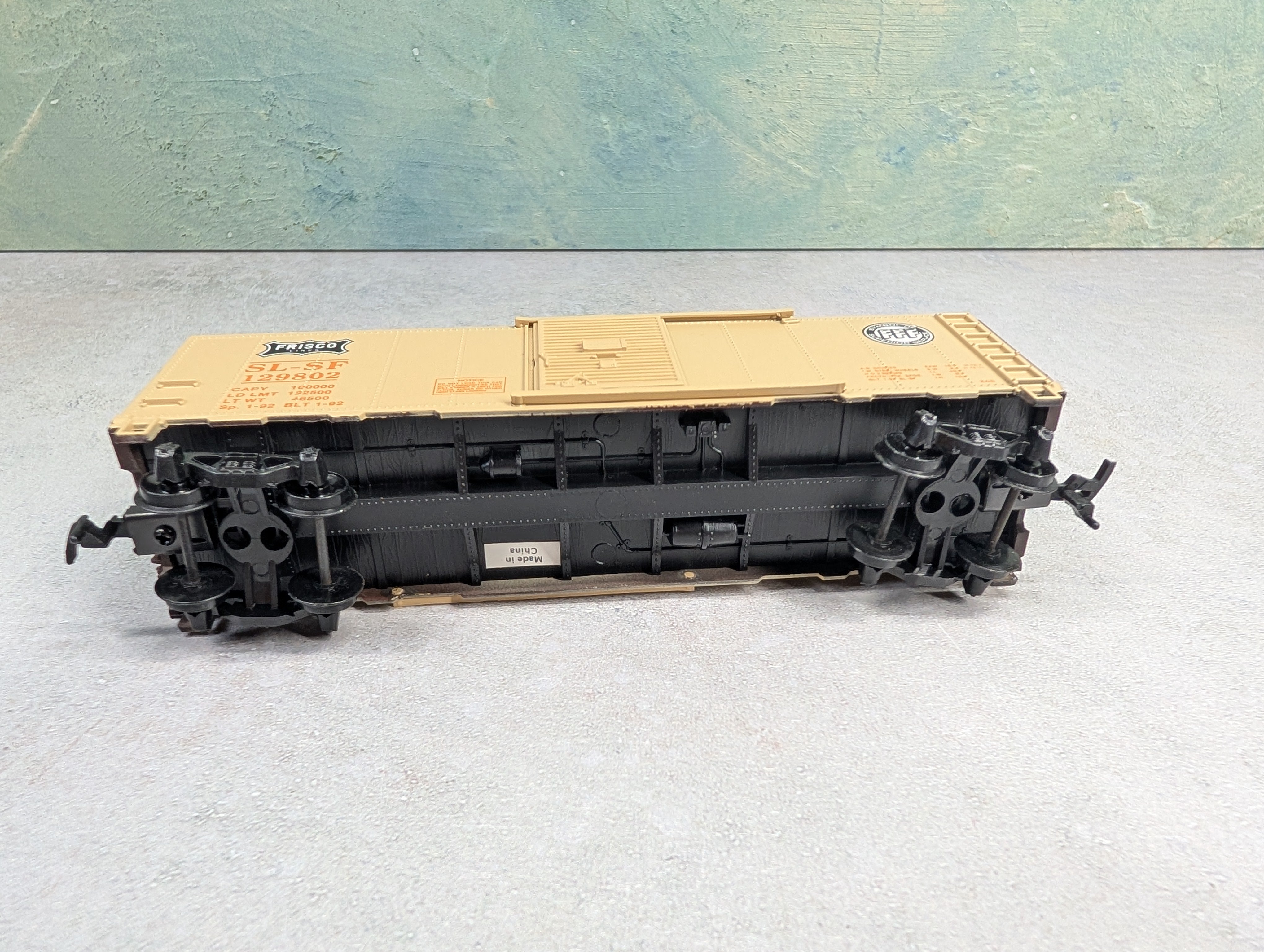 USED Mantua 734-012 HO Scale Heavy 40' Steel Box Car Frisco SL-SF #129802