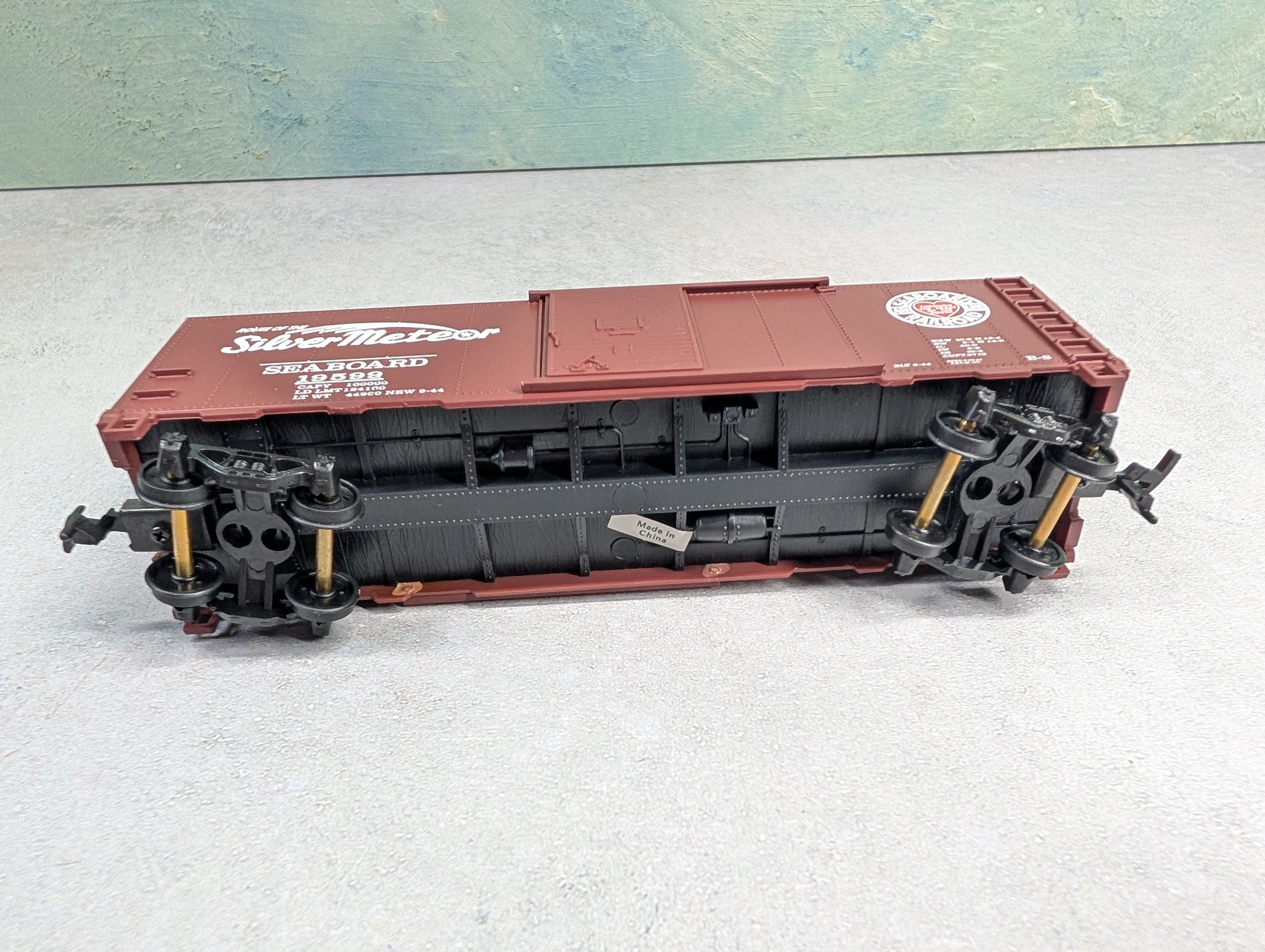 USED Mantua 734-302 HO Scale Heavy 40' Steel Box Car Seaboard #19599