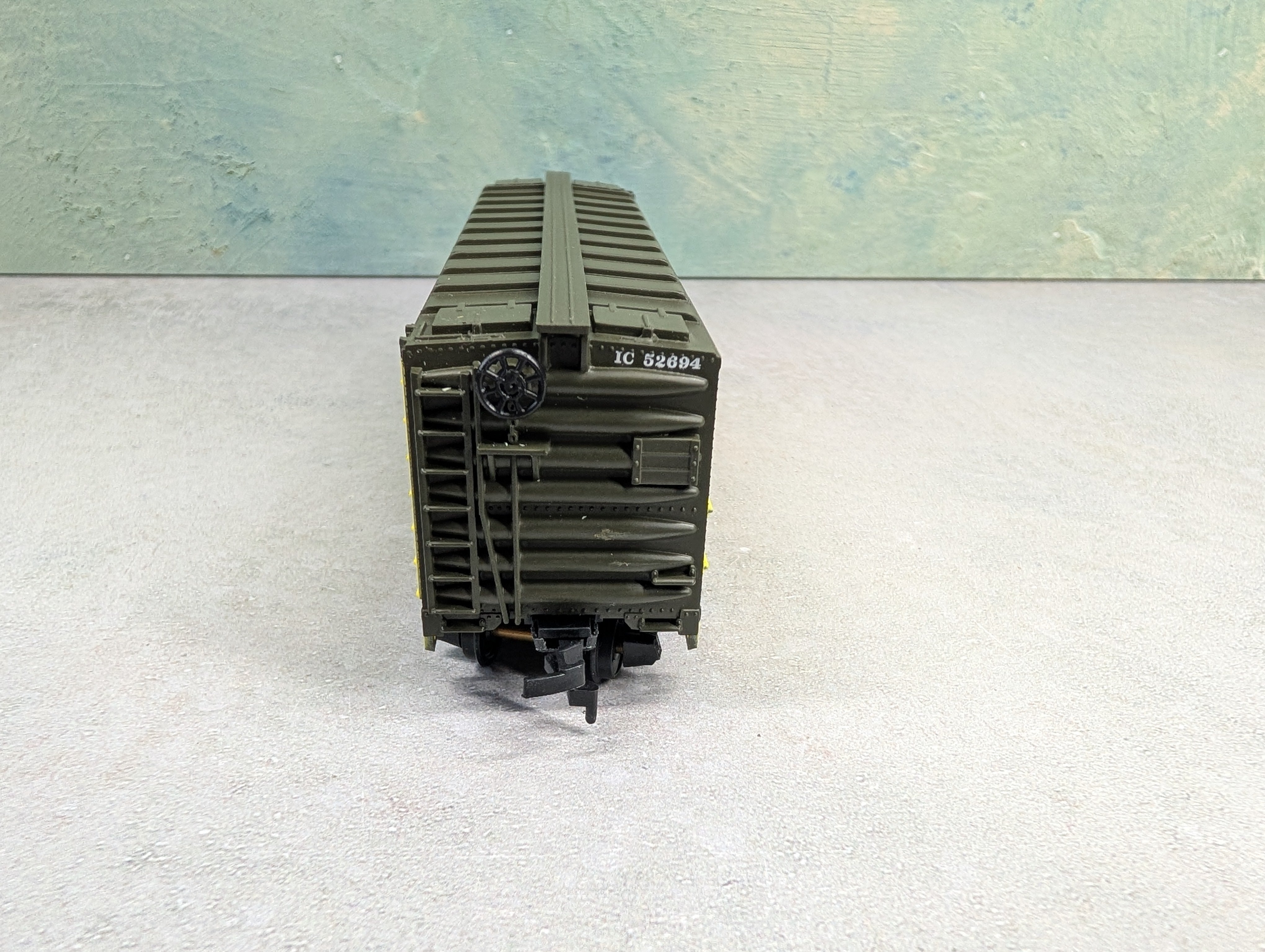 USED Mantua 733-510 HO Scale Heavy 40' Steel Box Car Illinois Central IC #52694