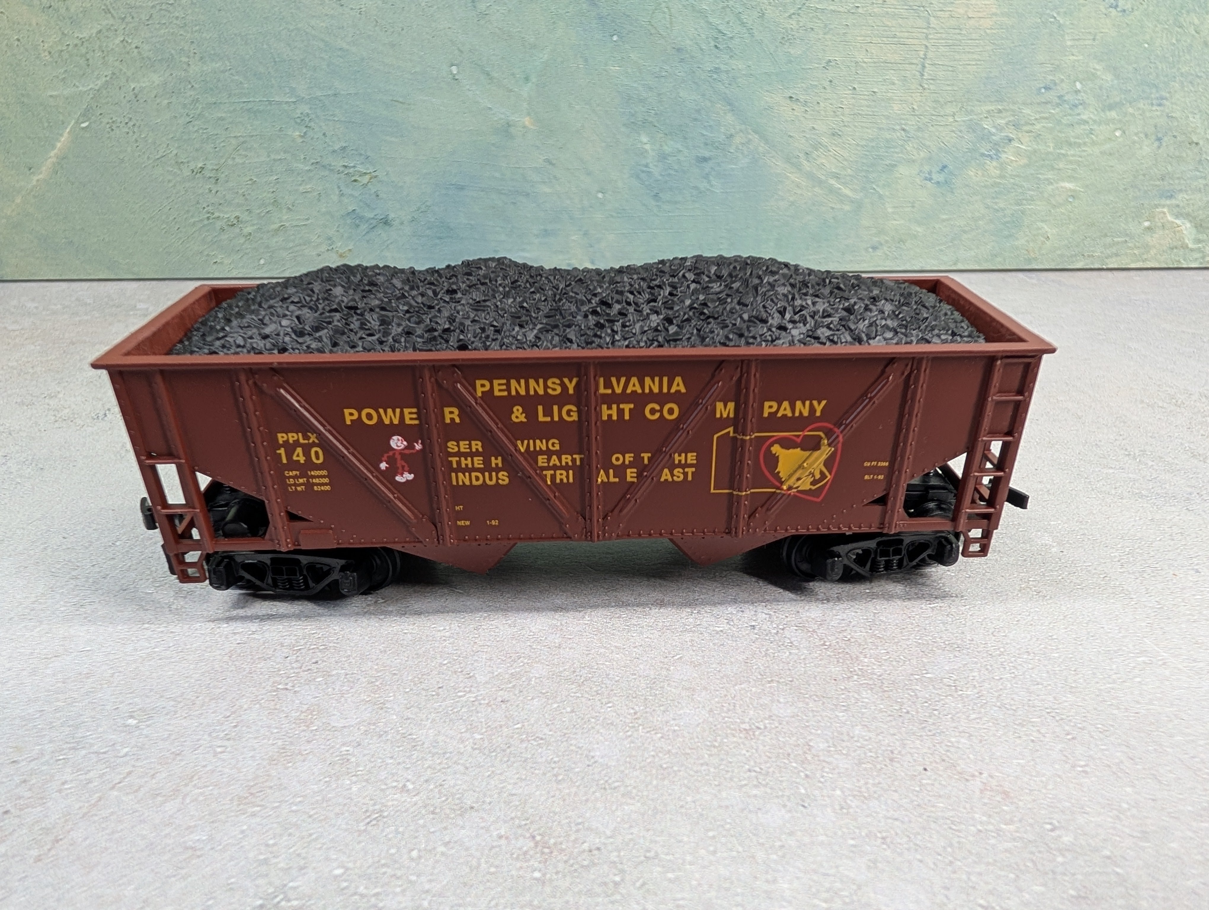 USED Mantua 729-202 HO Scale Heavy 32' Hopper PPL PPLX #140