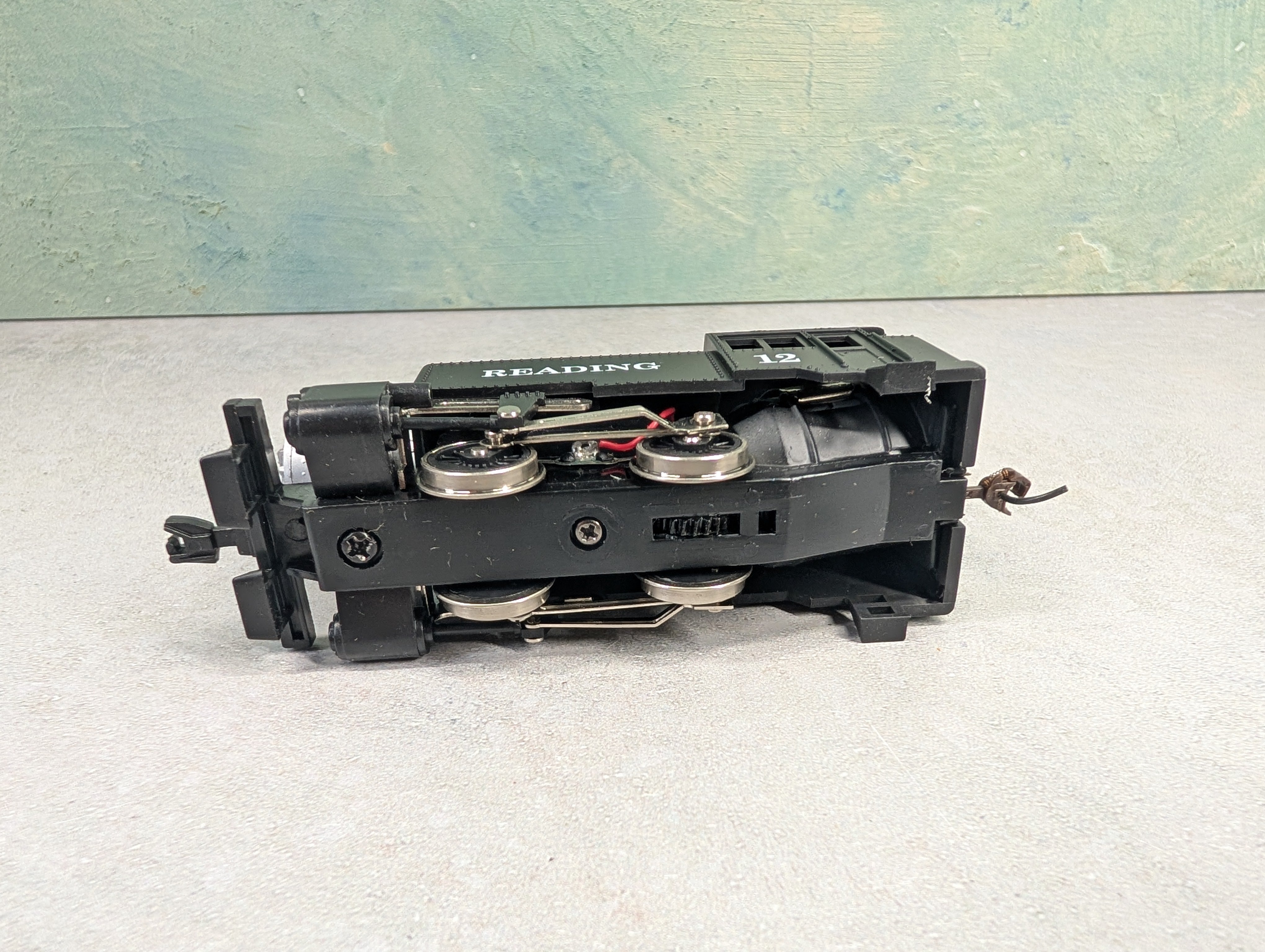 USED Model Power 96508 HO Scale 0-4-0 Steam Locomotive Reading #12 Runs Great! DC