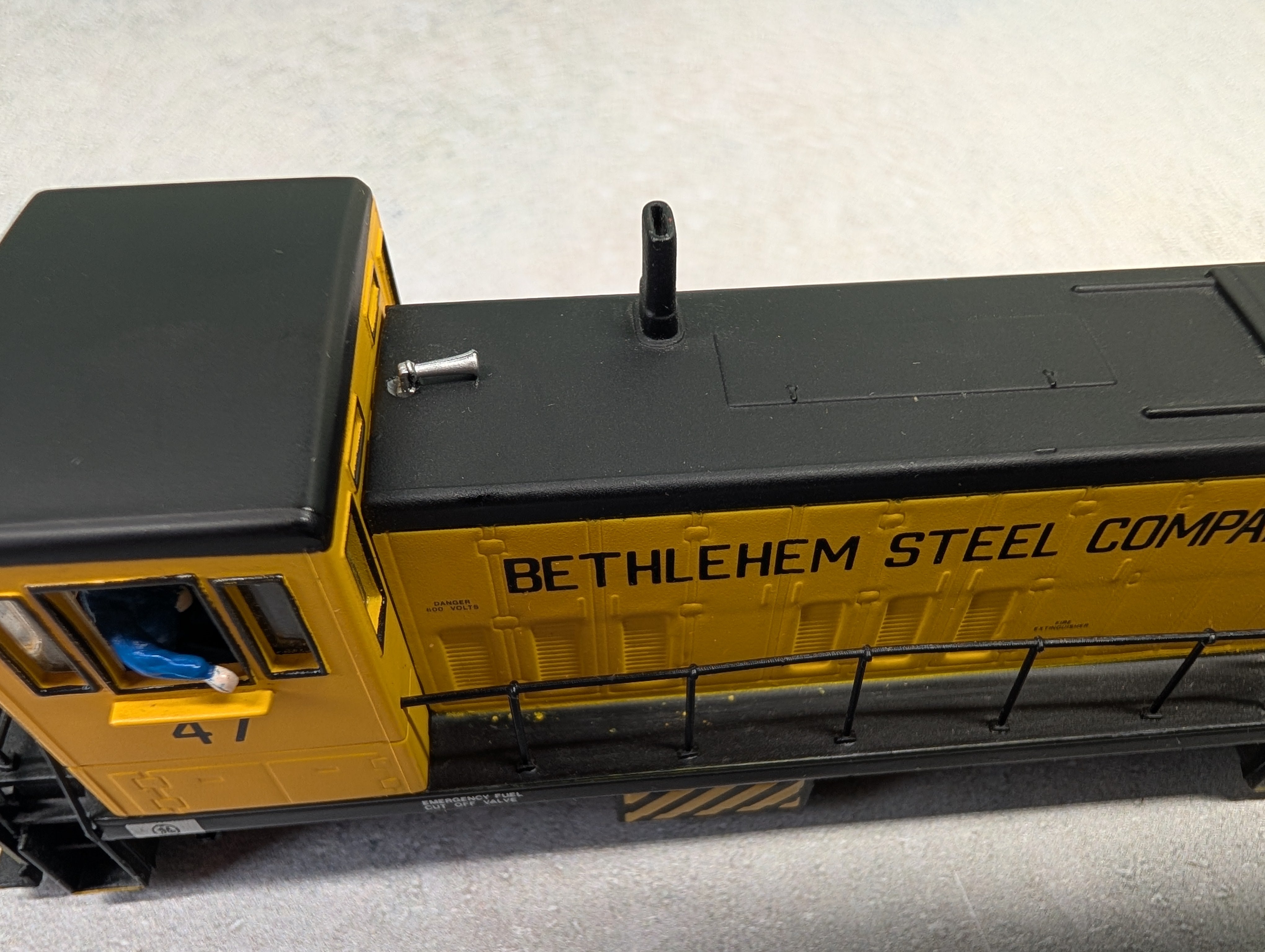 USED Bachmann 81106 HO Scale Spectrum GE 70 Ton Diesel Locomotive Bethlehem Steel #47 Runs Great! DC