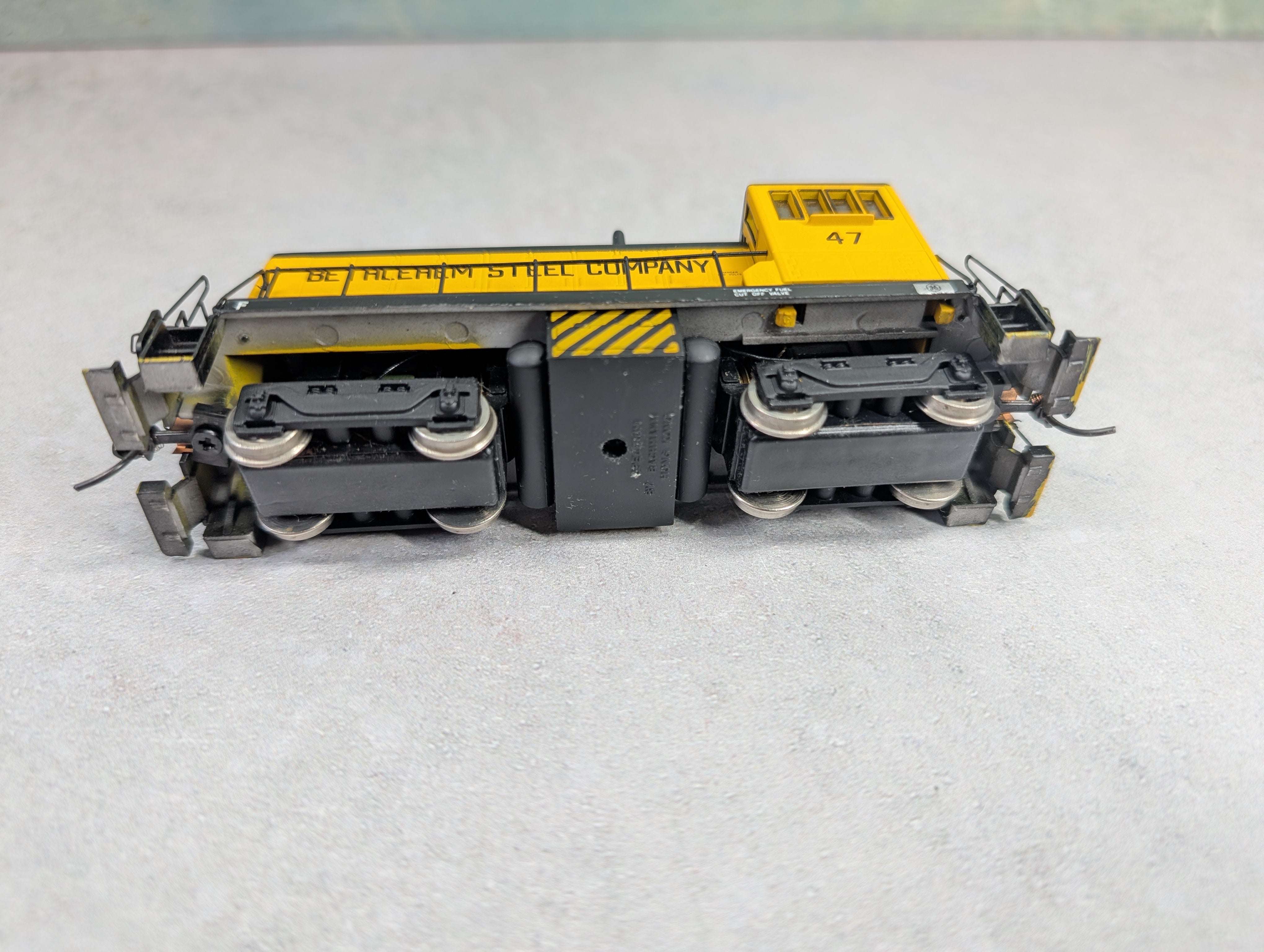 USED Bachmann 81106 HO Scale Spectrum GE 70 Ton Diesel Locomotive Bethlehem Steel #47 Runs Great! DC