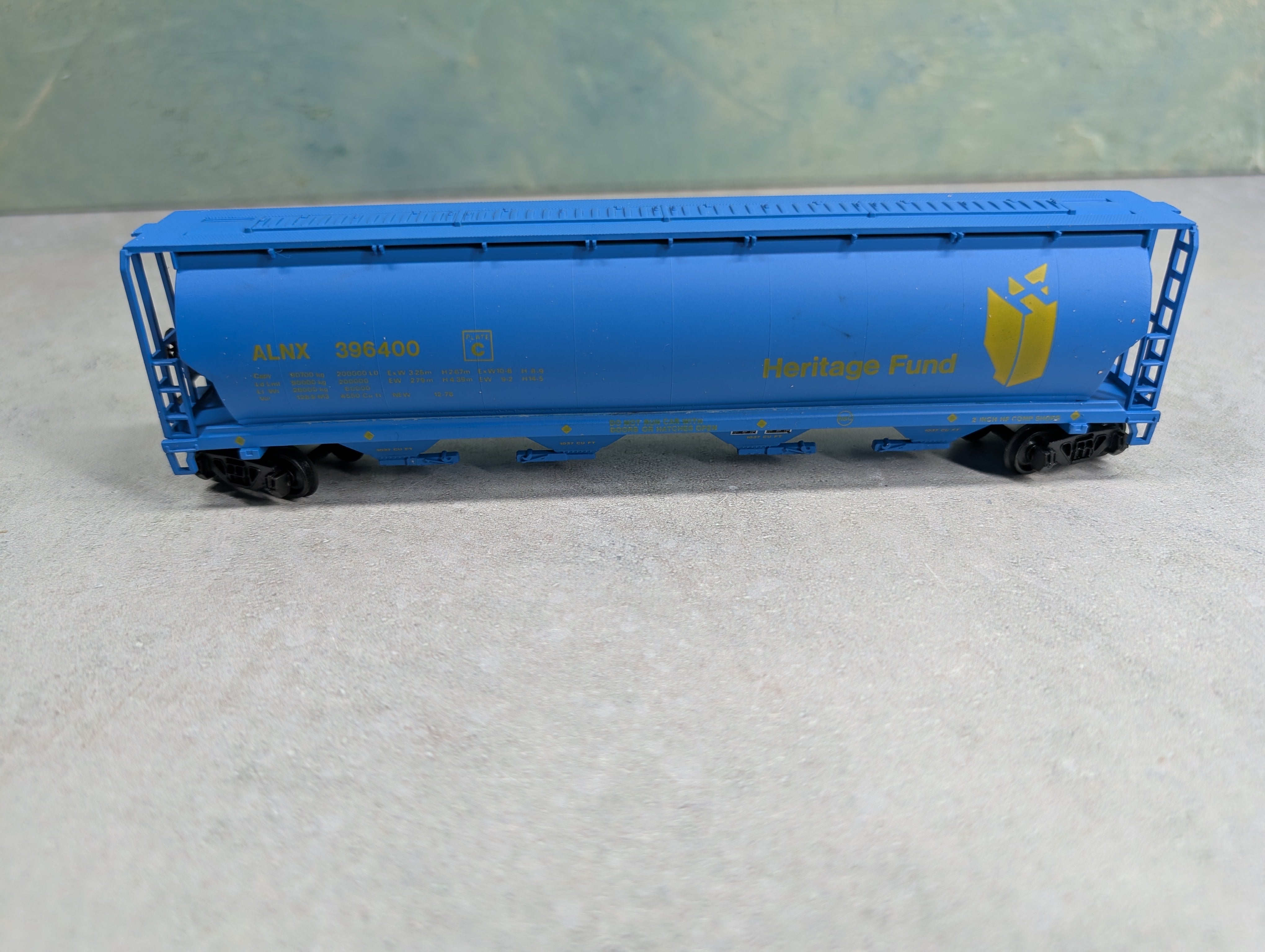 USED Bachmann #43-1031 HO Scale 55' Grain Hopper Heritage Fund ALNX #396400