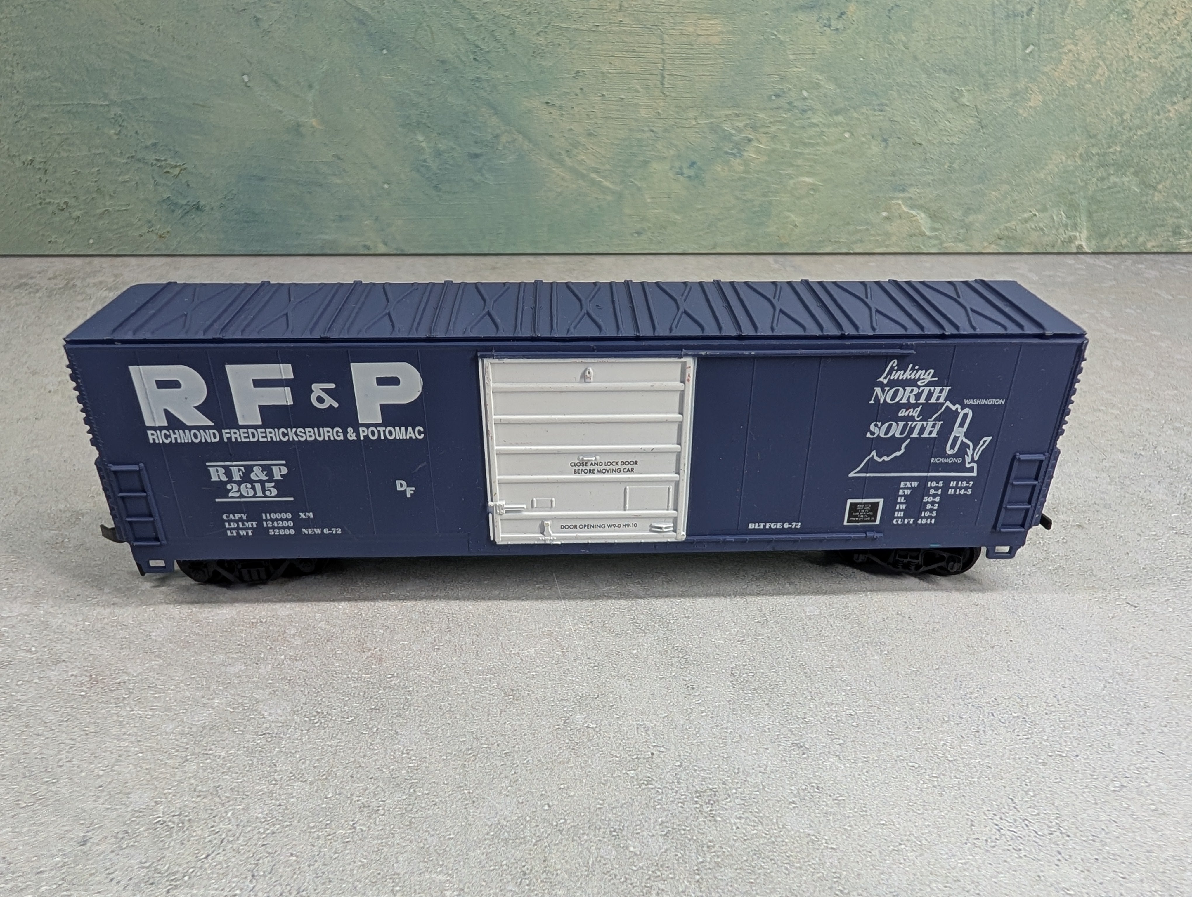 USED Life-Like HO Scale 50' Box Car Richmond Fredericksburg & Potomac RF&P #2615
