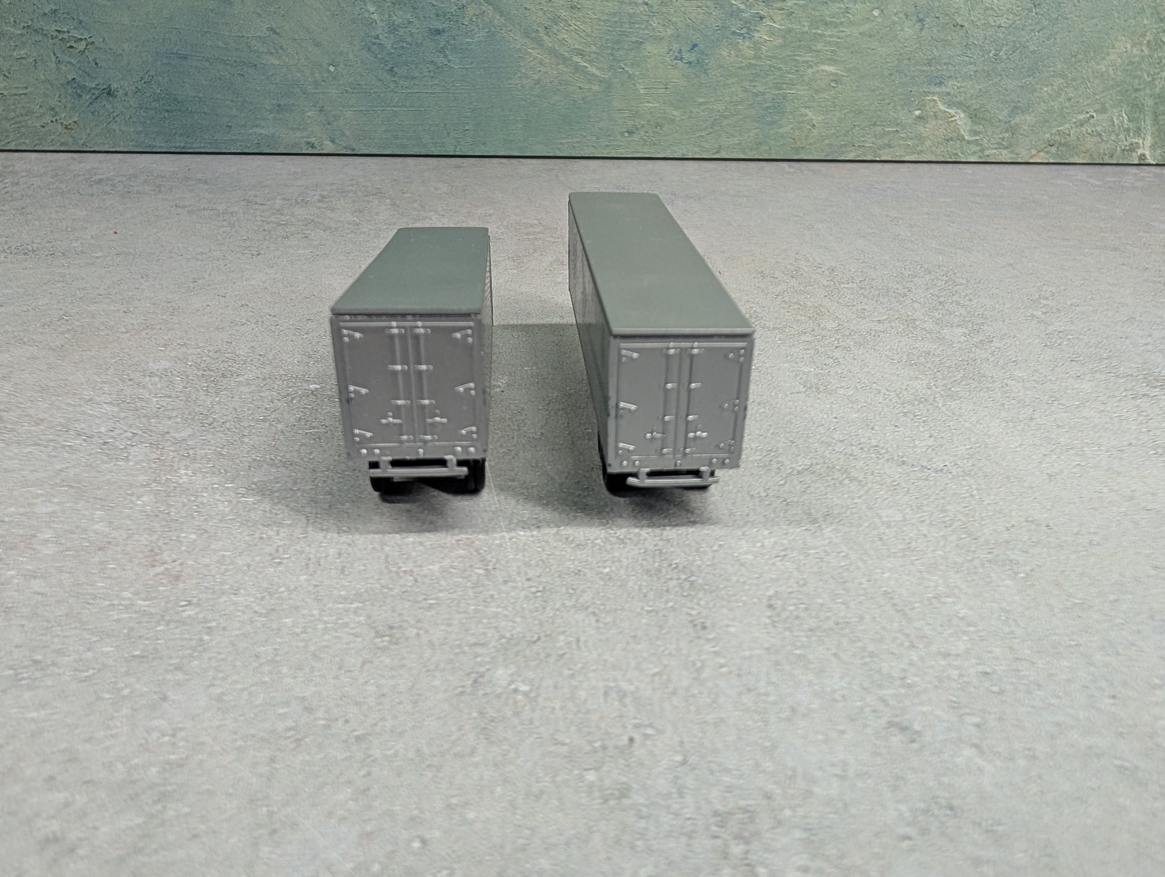 USED N Scale 40' Trailers Santa Fe SFTZ #254025 (2 pcs)