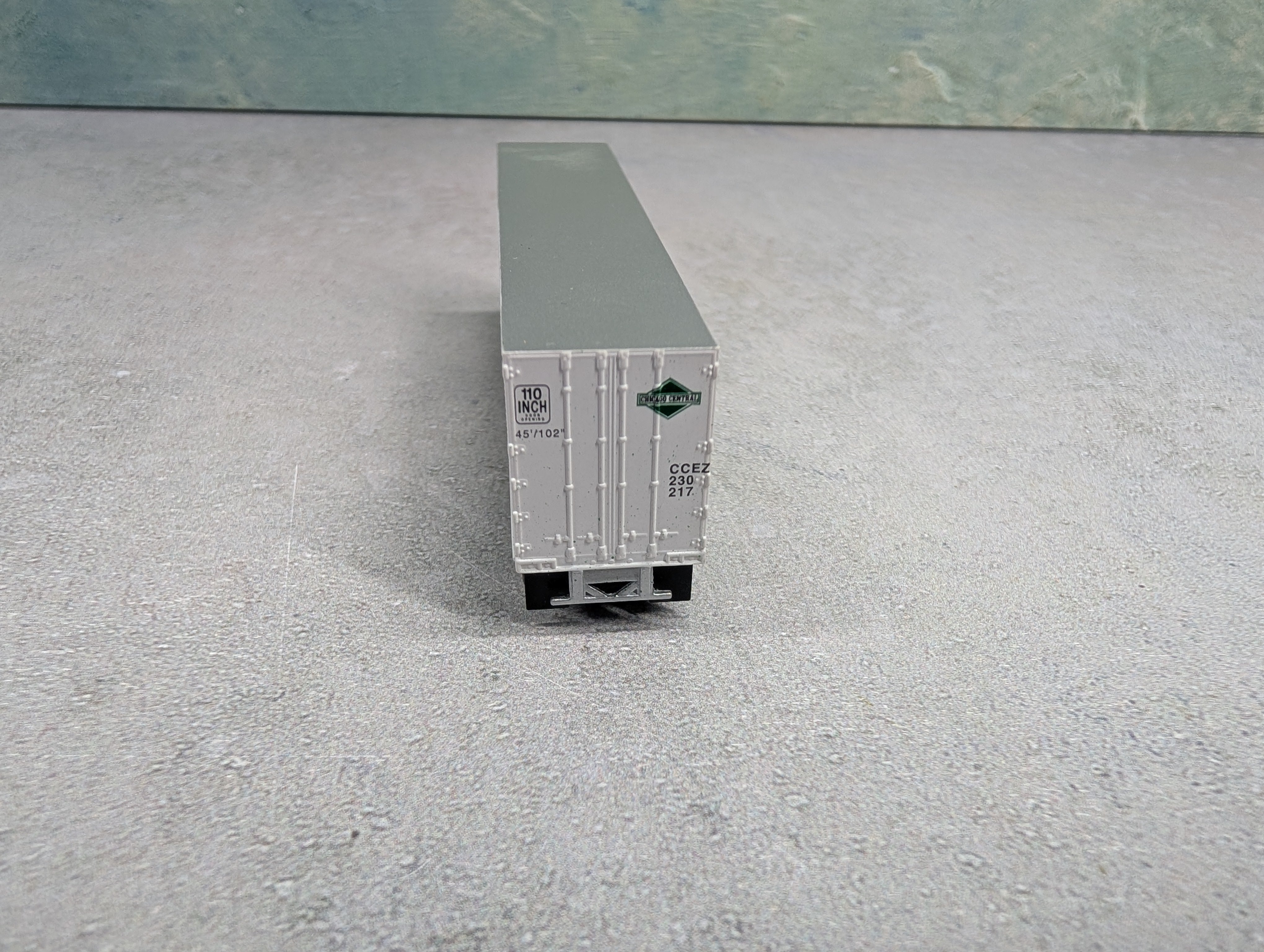 USED Atlas N Scale 45' Trailer Chicago Central and Pacific Railroad CCEZ #230217
