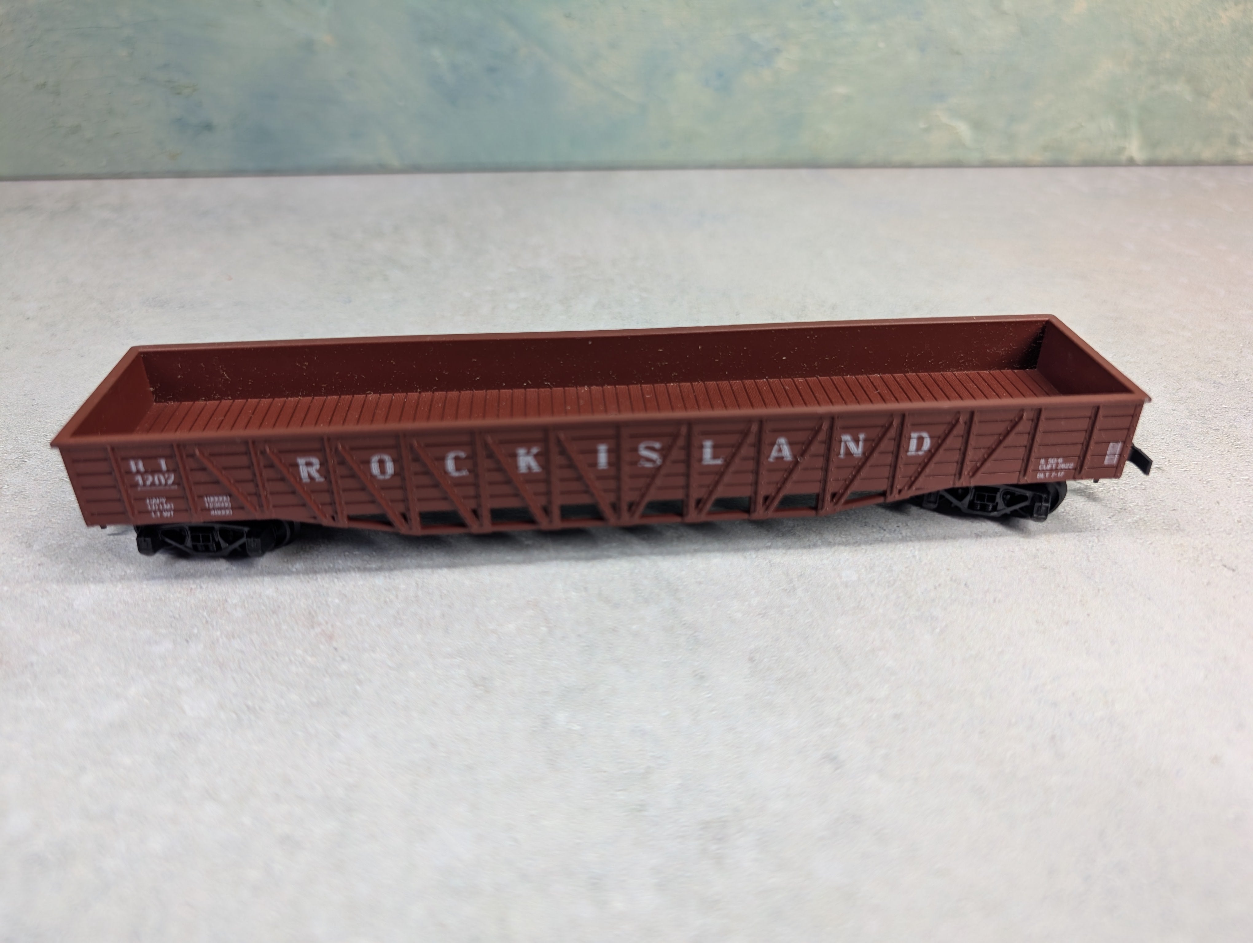 USED ROCO HO Scale 50' OB Gondola Rock Island RI #1207
