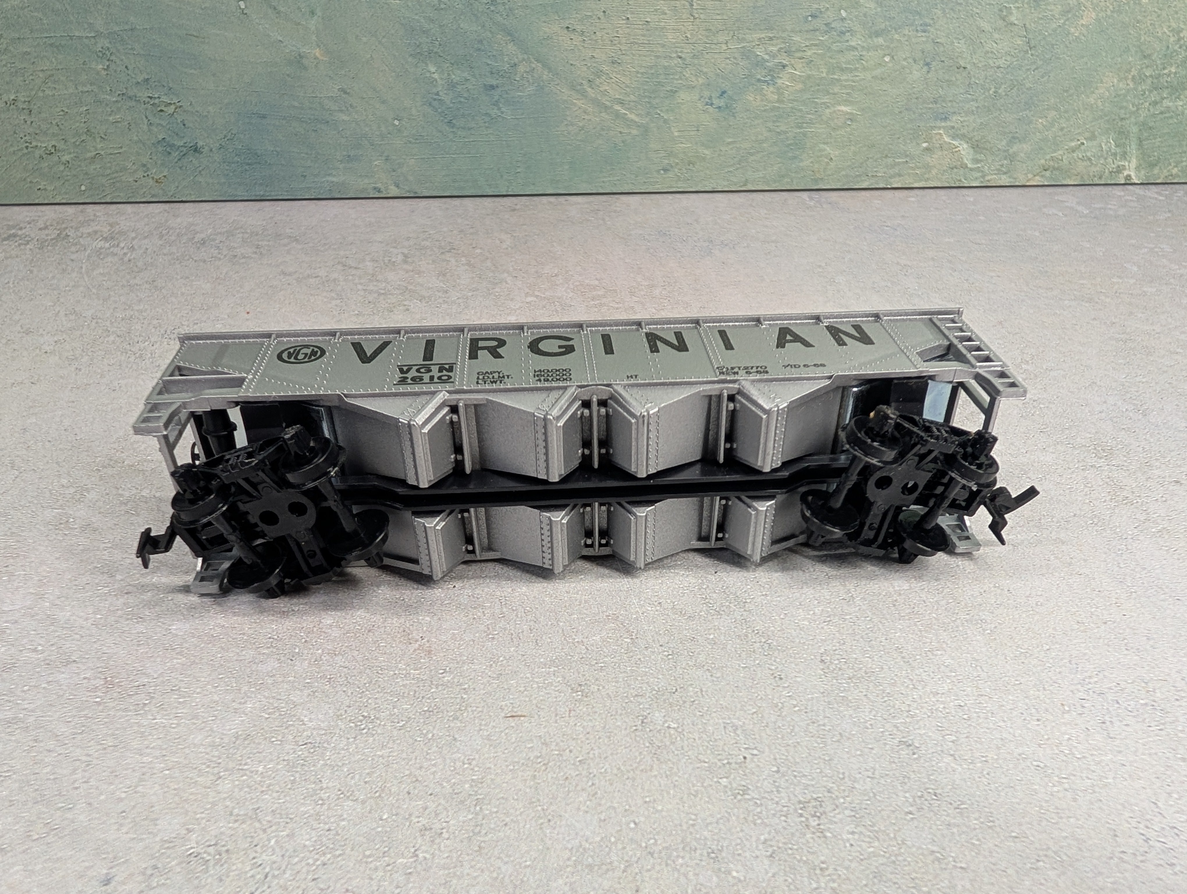 USED Tyco HO Scale Quad Hopper Virginian VGN #2610