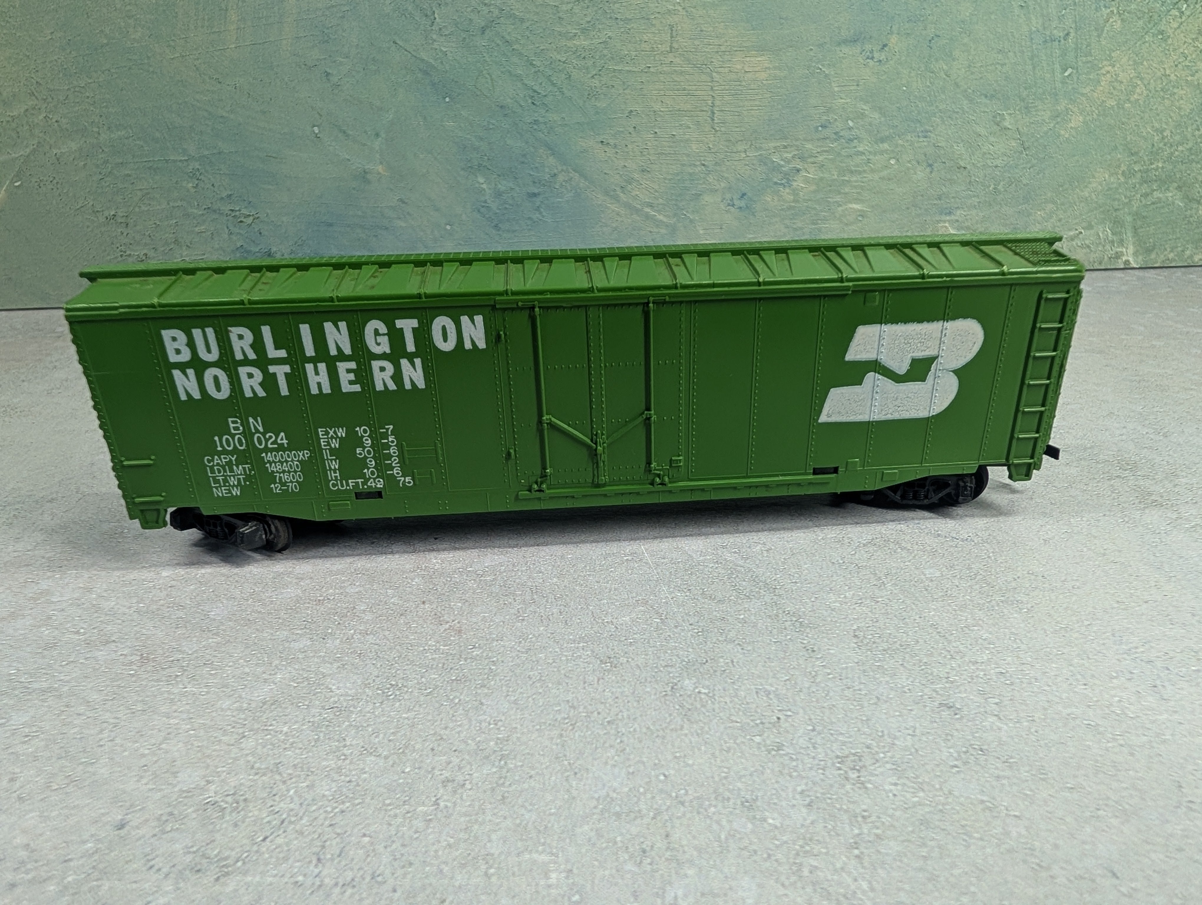 USED Tyco HO Scale 50' Box Car Burlington Northern BN #100024