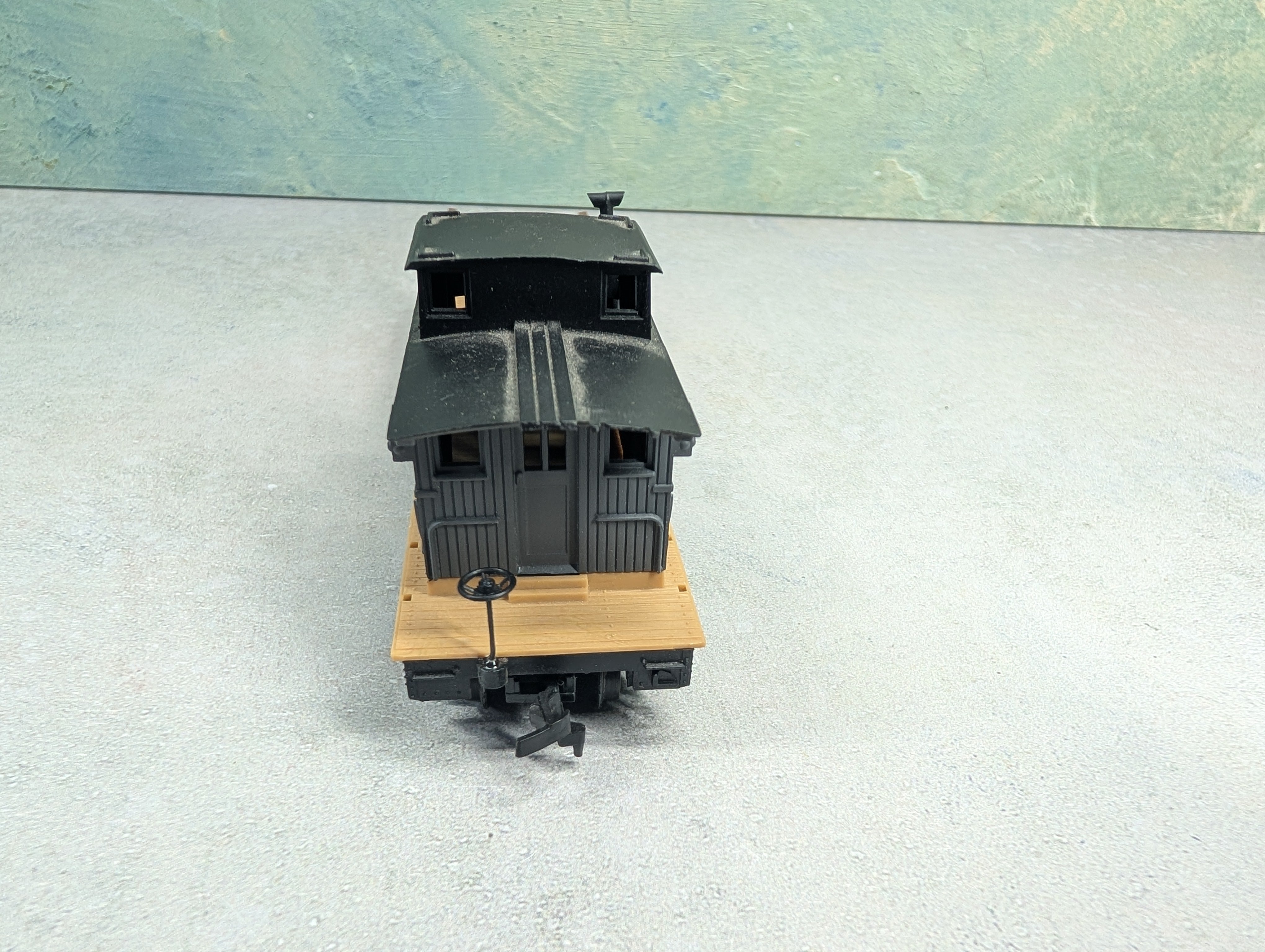 USED Tyco HO Scale MOW Boom Tender Santa Fe #932