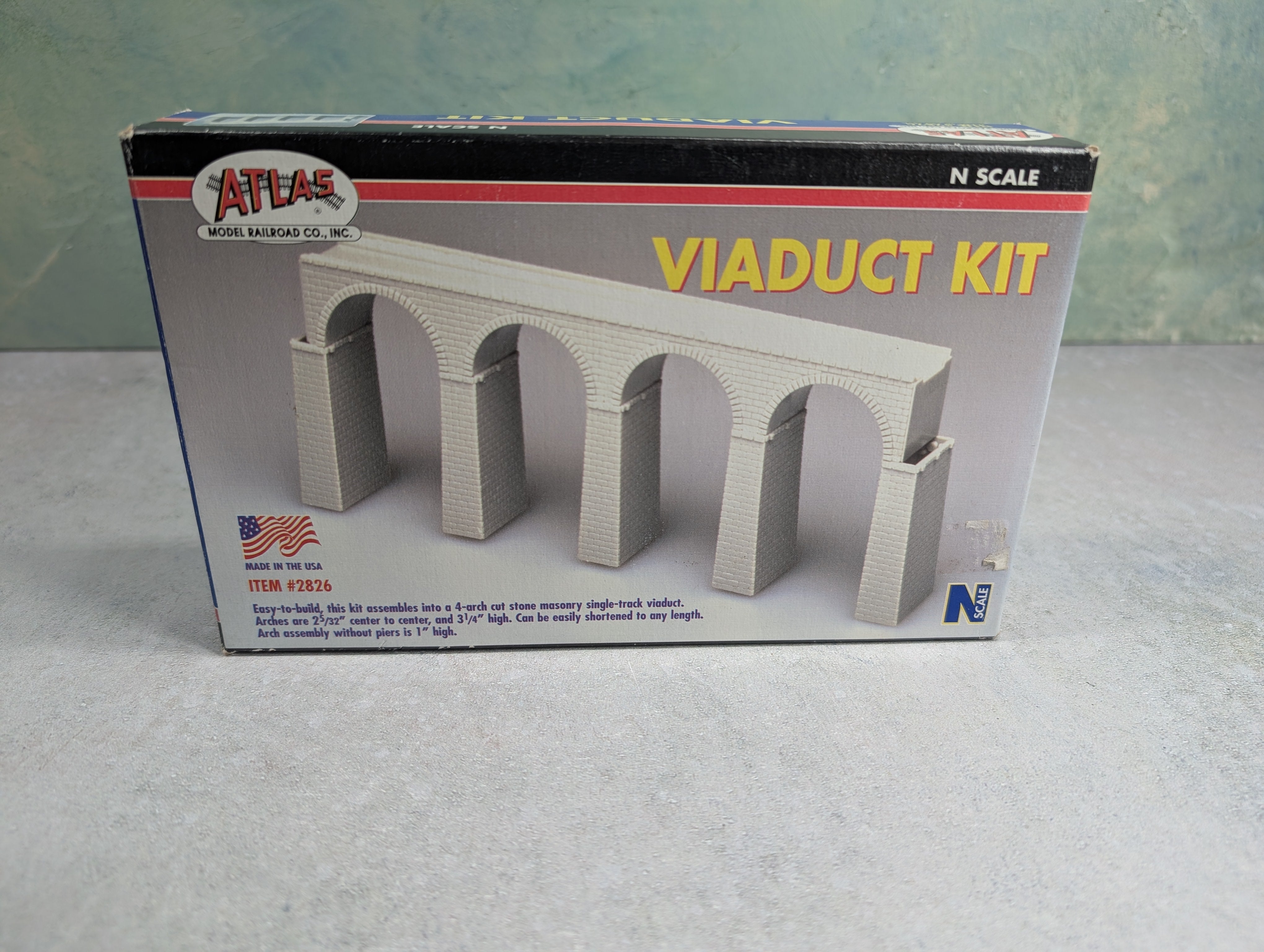 USED Atlas 2826 N Scale Viaduct KIT