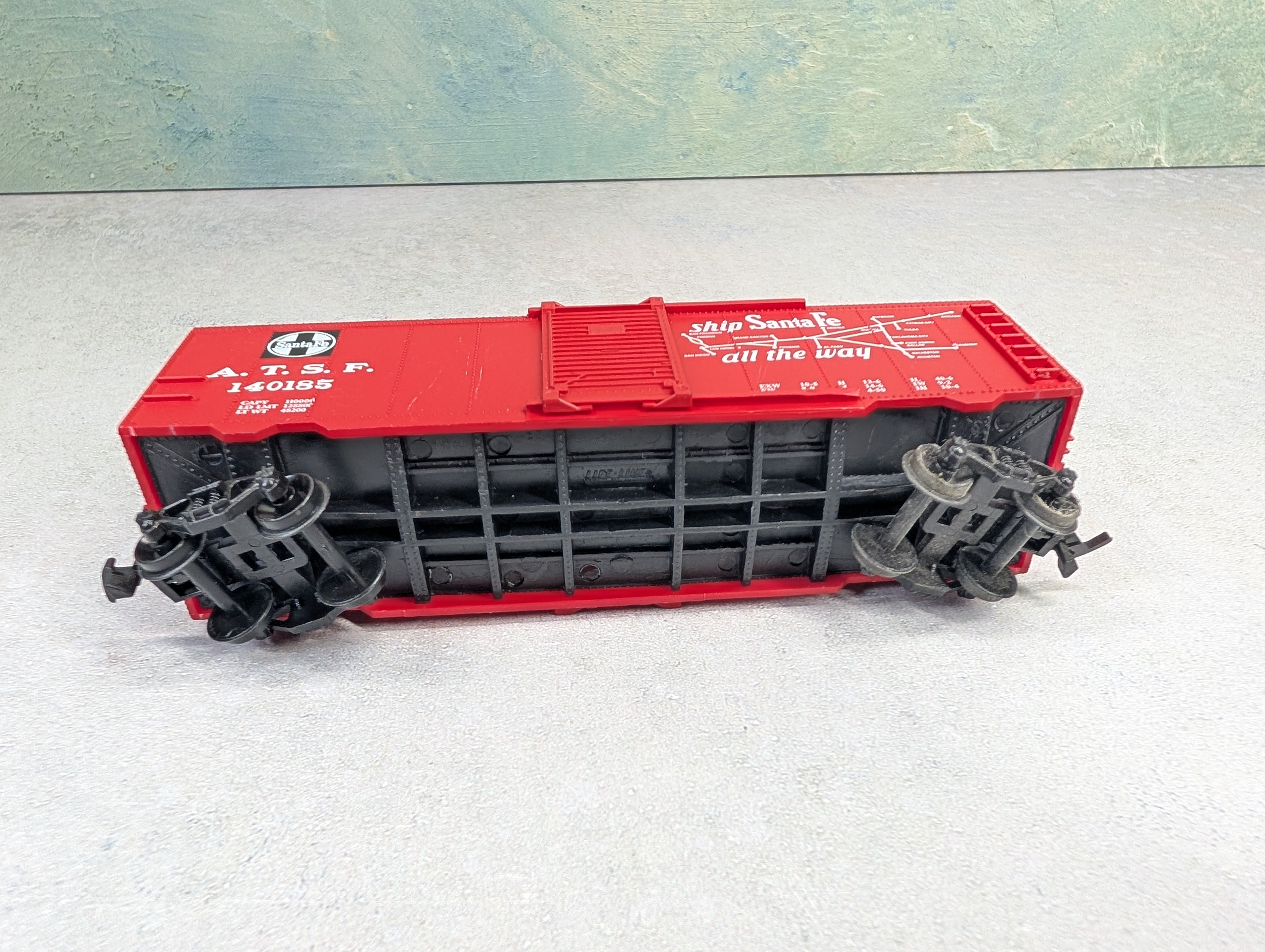 USED Life-Like HO Scale 40' Box Car Santa Fe ATSF #140185