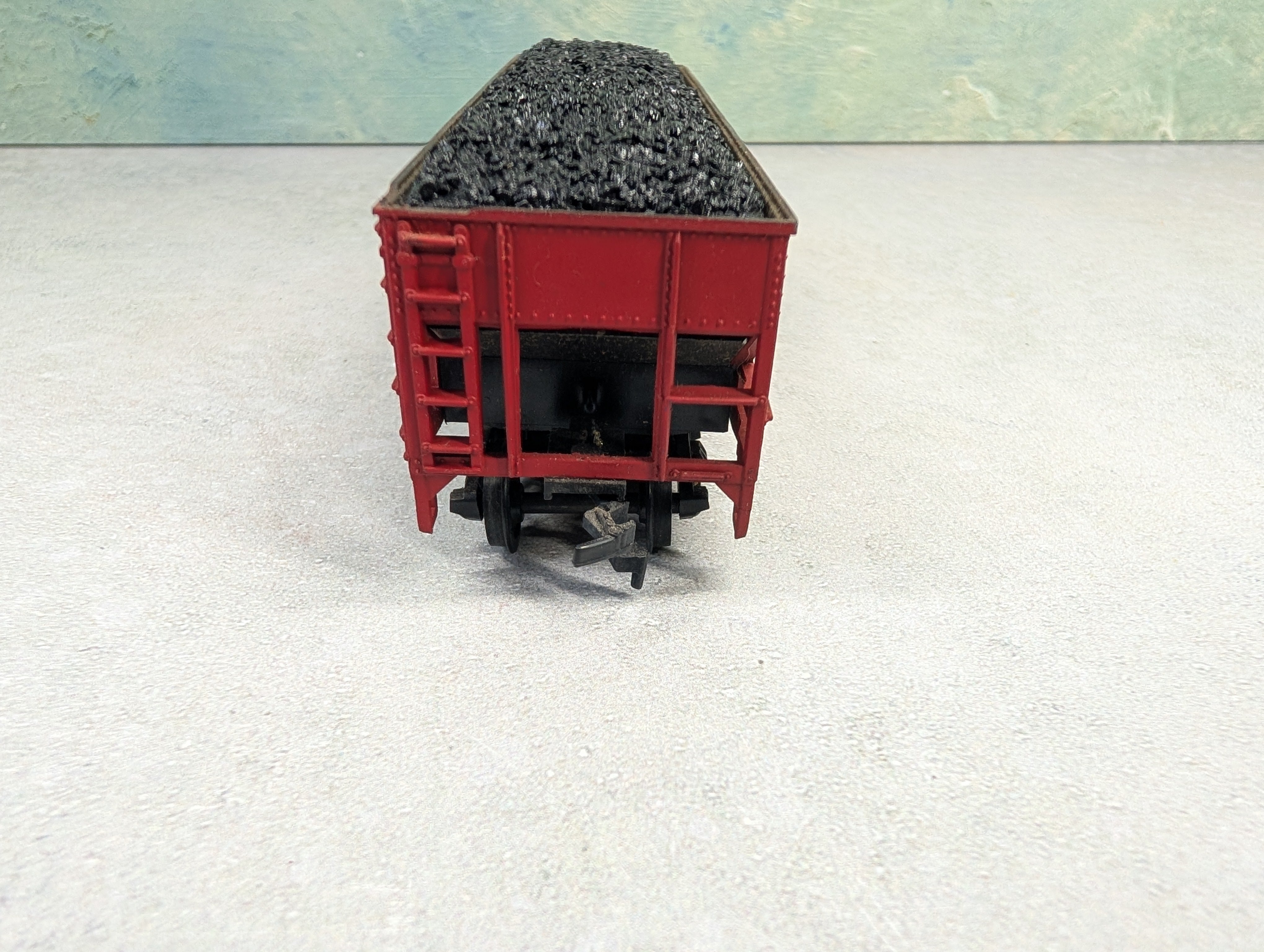 USED HO Scale Quad Hopper Minneapolis & St Louis MStL #541002 w/ Coal Load