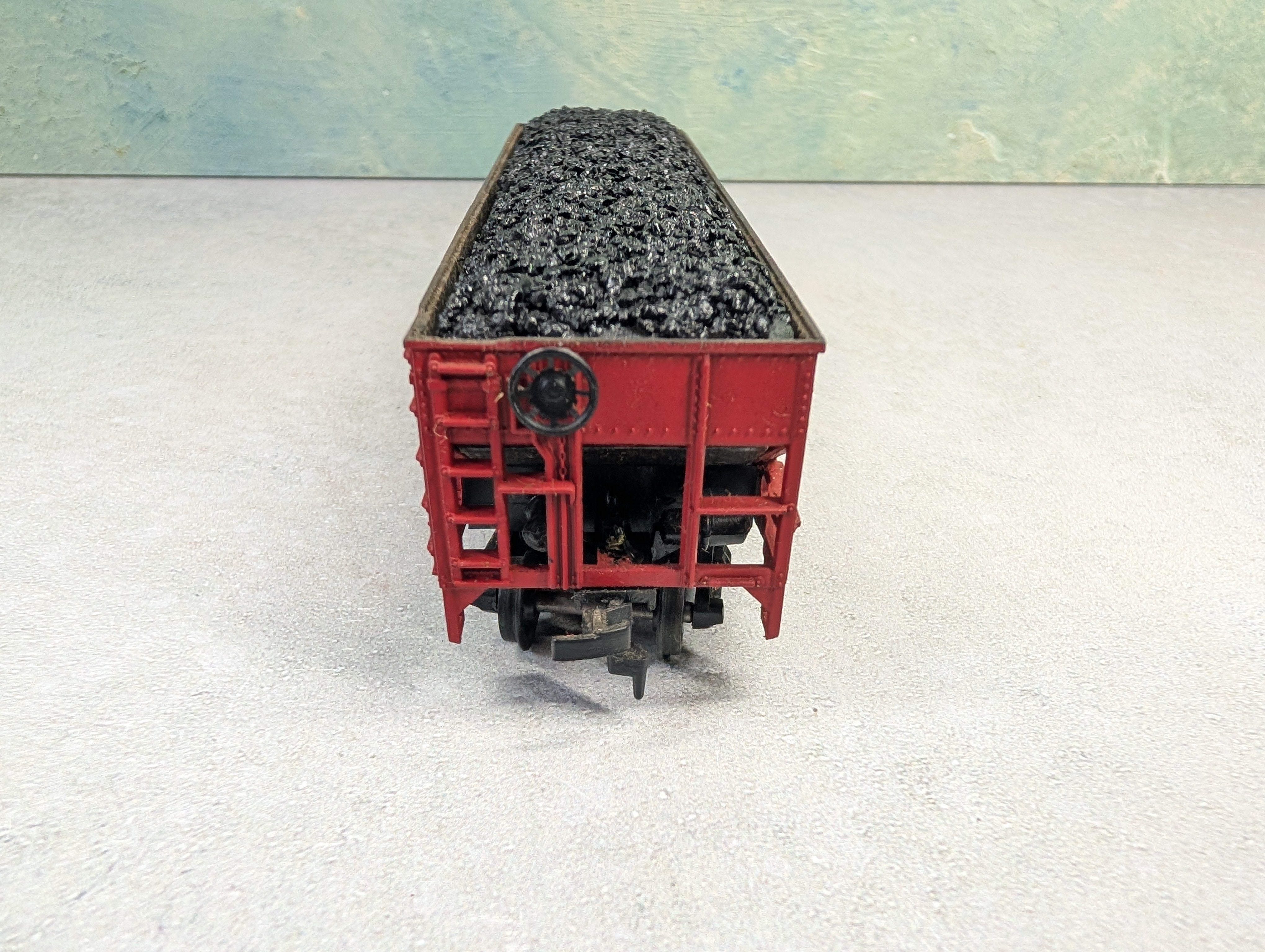 USED HO Scale Quad Hopper Minneapolis & St Louis MStL #541002 w/ Coal Load
