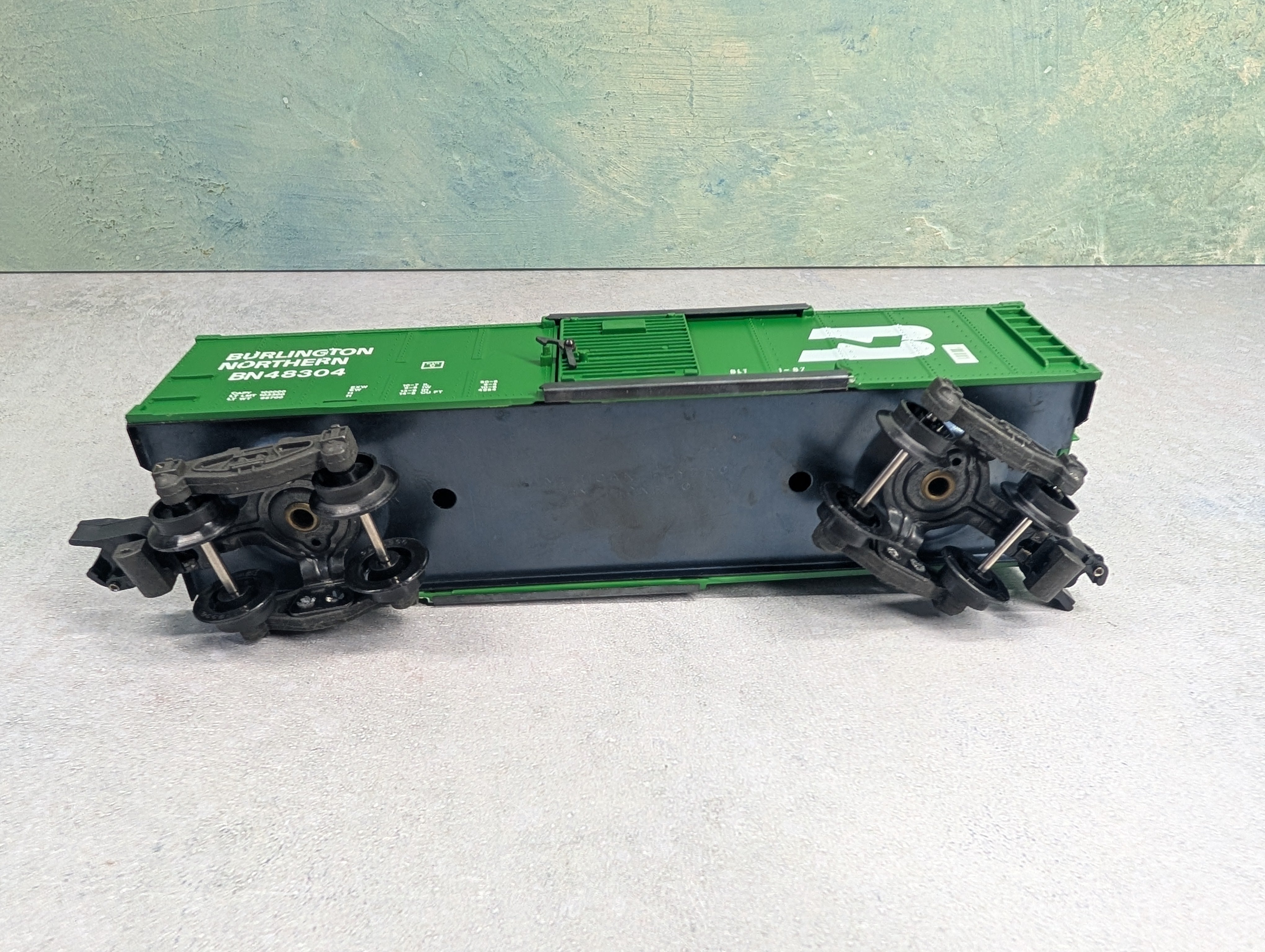 USED American Flyer 6-48304 S Scale Box Car Burlington Northern BN #48304