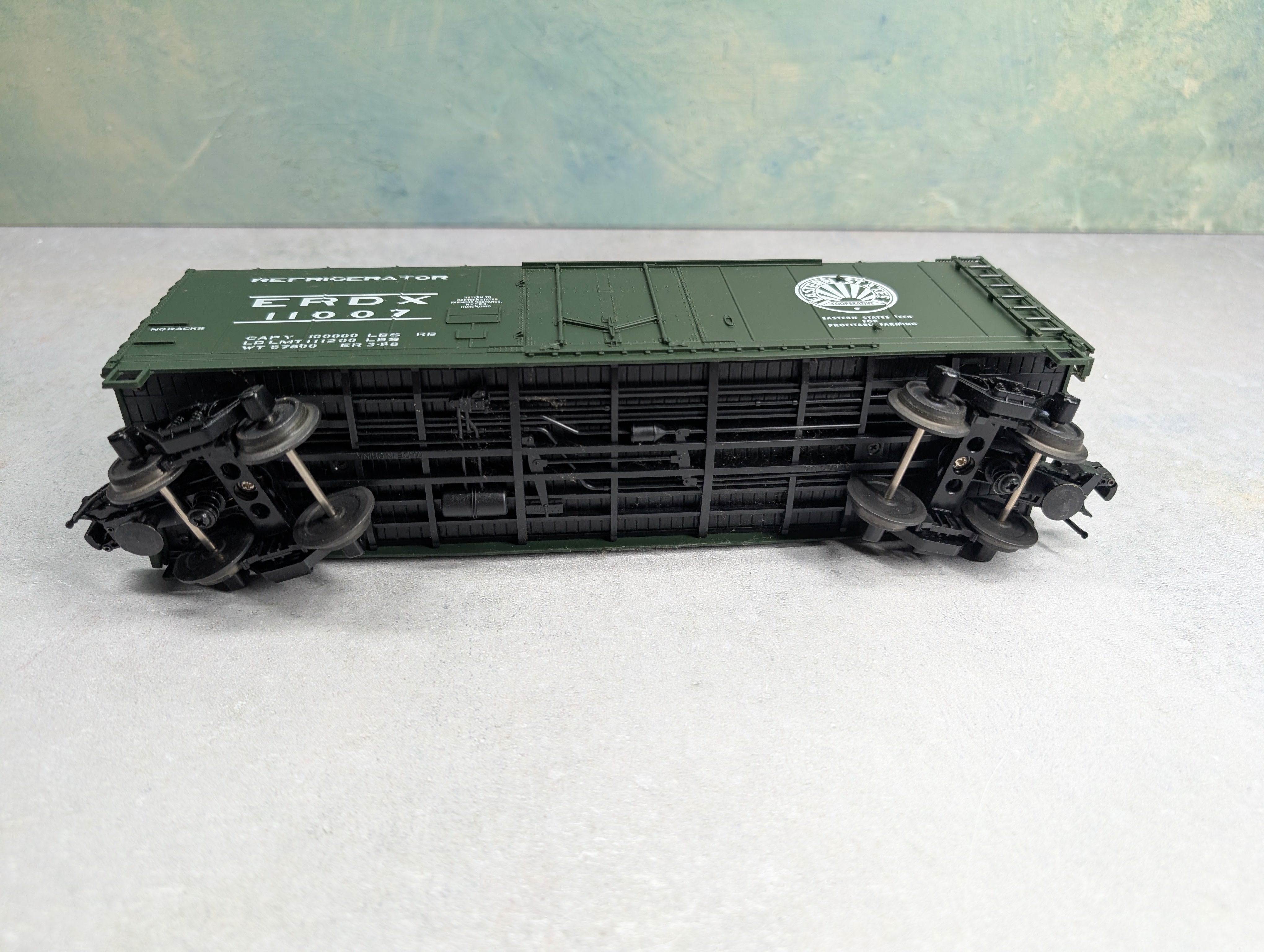 USED Atlas #0539-2 O 40' Plug Door Box Car Eastern States ERDX #11007