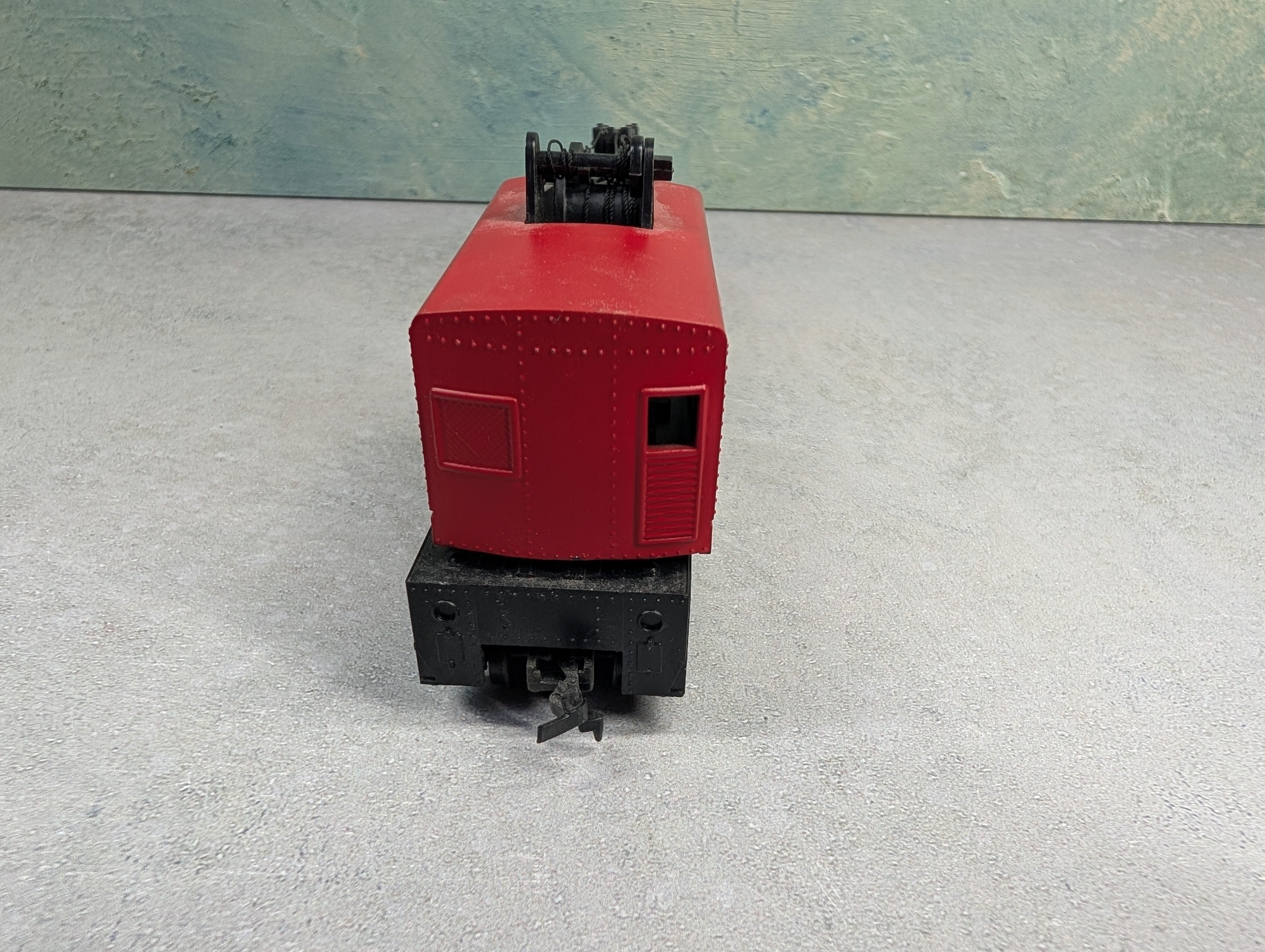 USED Tyco HO Scale Crane Santa Fe