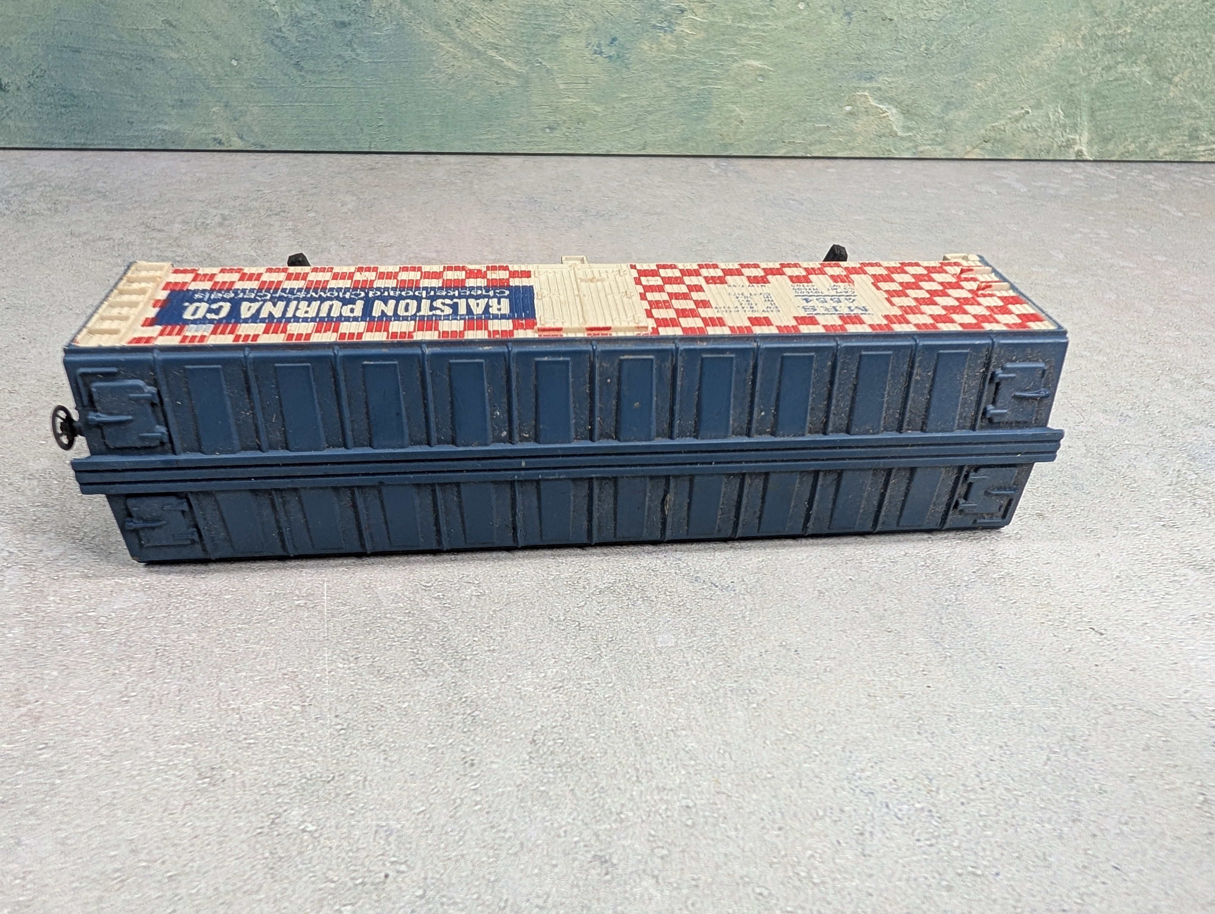 USED Tyco HO Scale 40' Reefer Box Car Ralston Purina MRS #4554