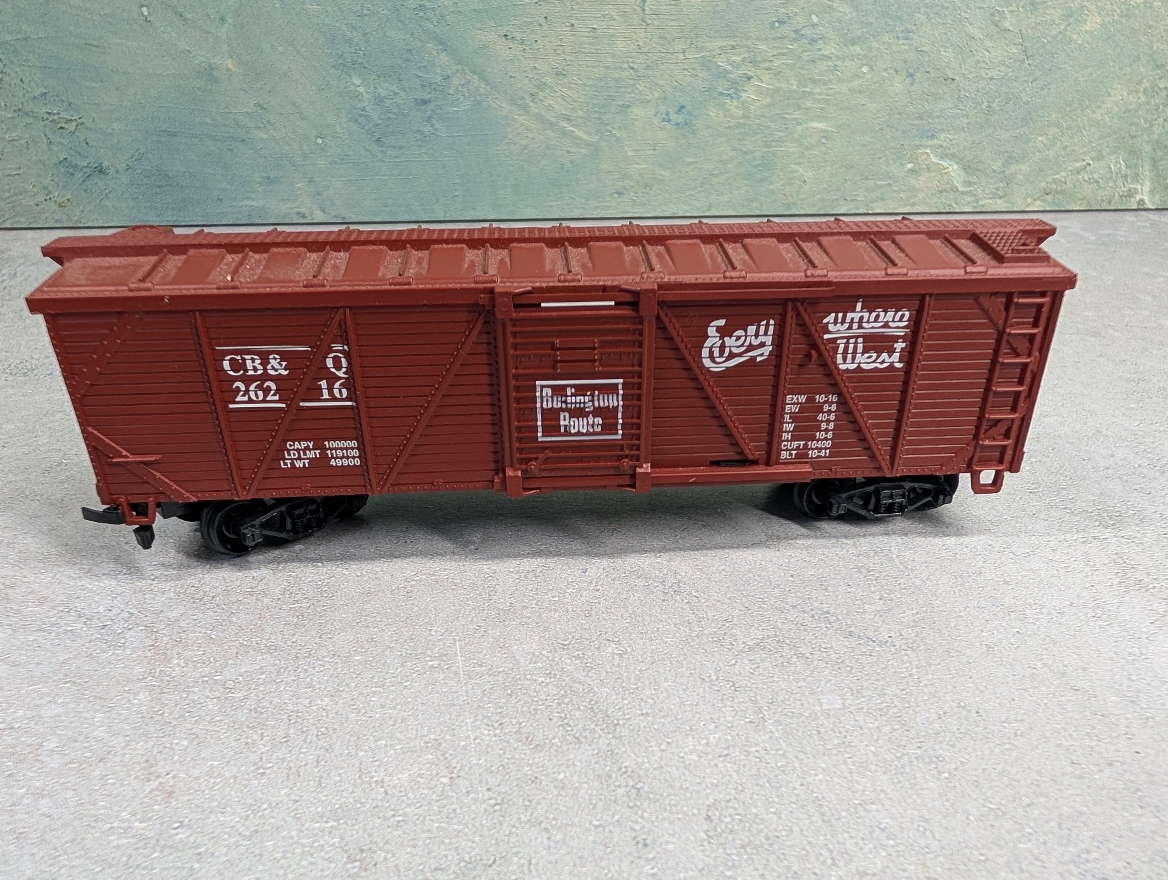 USED Life-Like HO Scale 42' Box Car Burlington CB&Q #26216