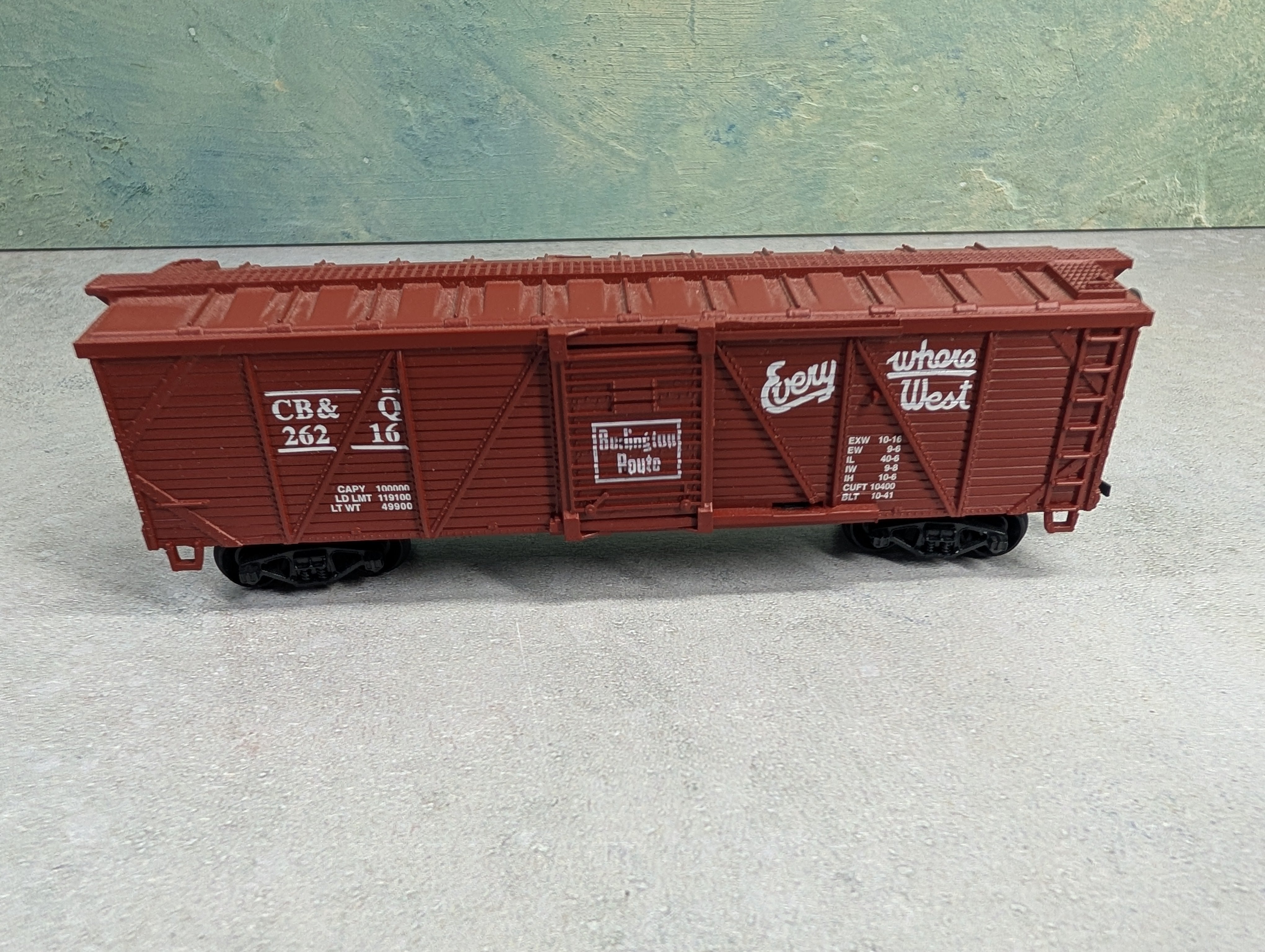 USED Life-Like HO Scale 42' Box Car Burlington CB&Q #26216