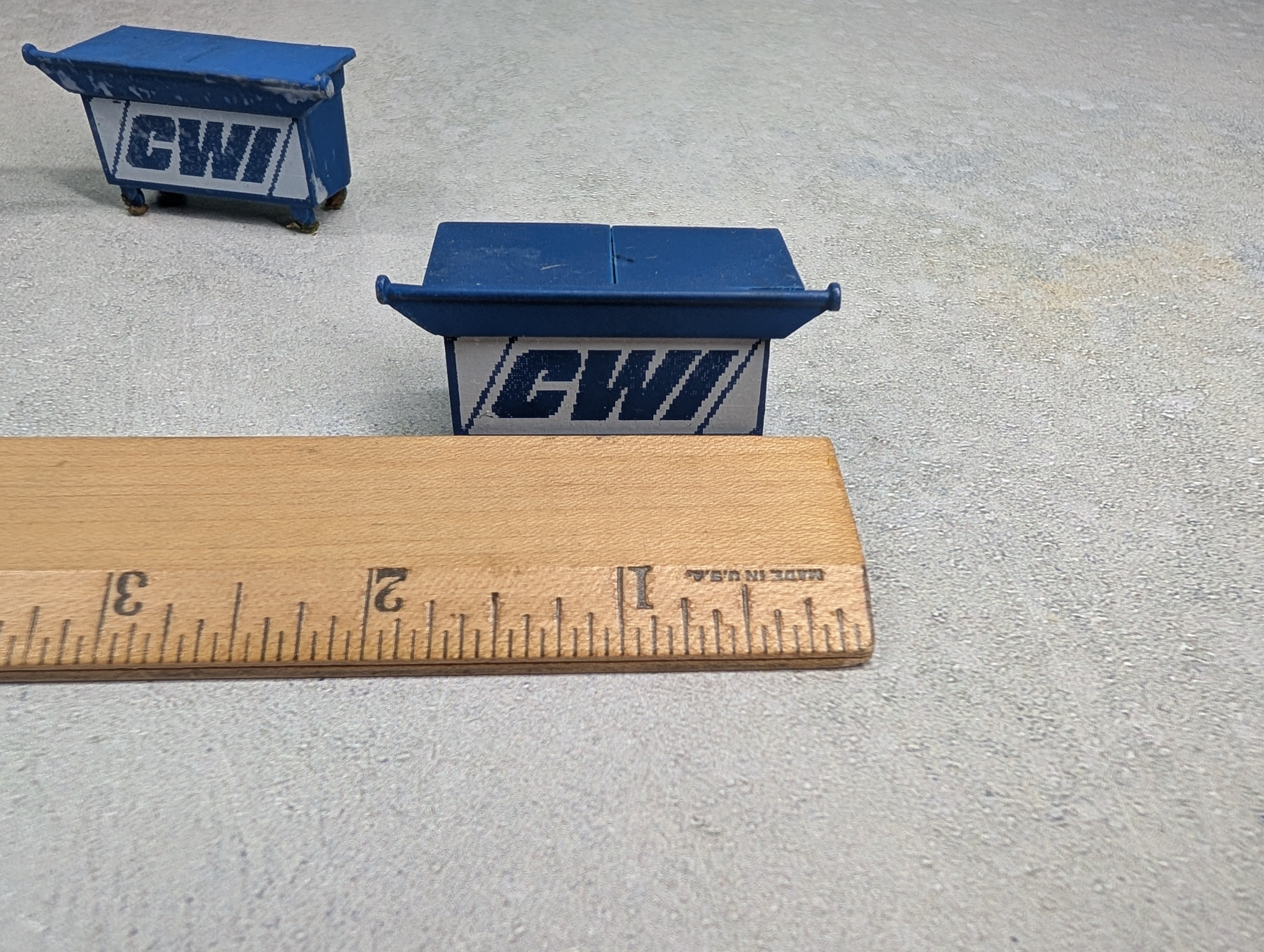 USED O Lot of Blue Metal Dumpsters (5 pcs)