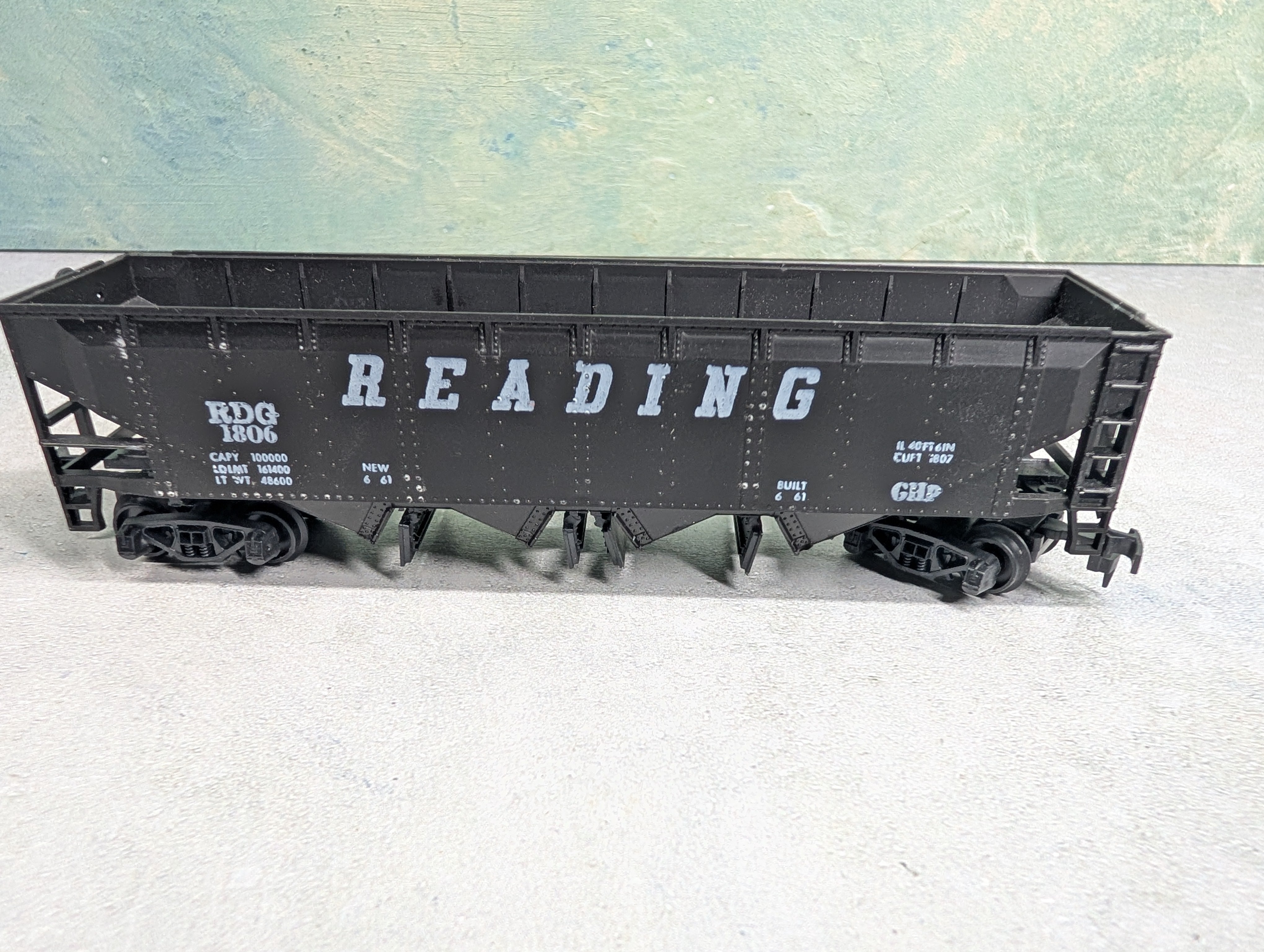 USED AHM HO Scale Lot of Operating Hoppers Reading RDG #1806