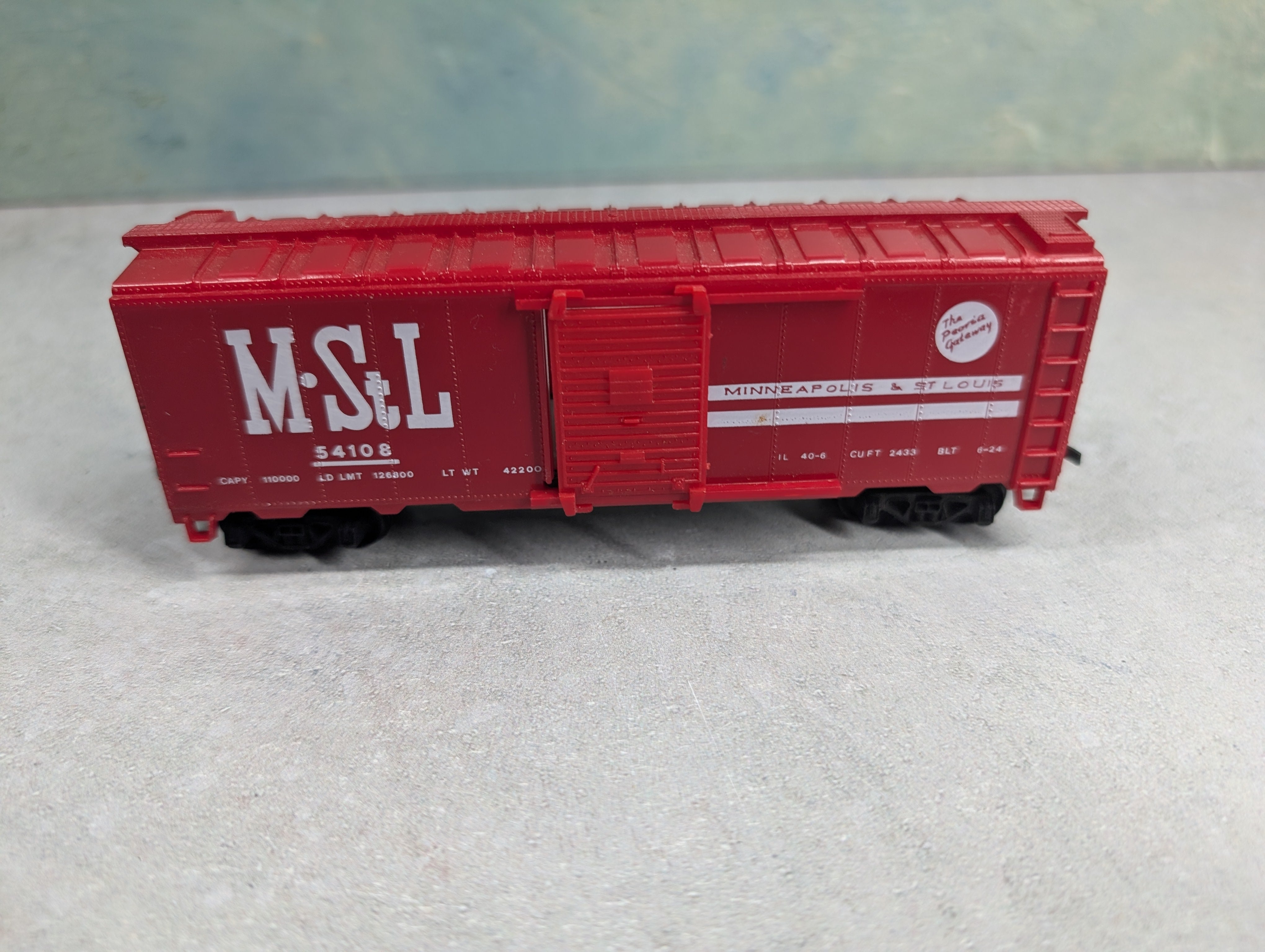 USED HO Scale 40' Box Car MSTL #54108