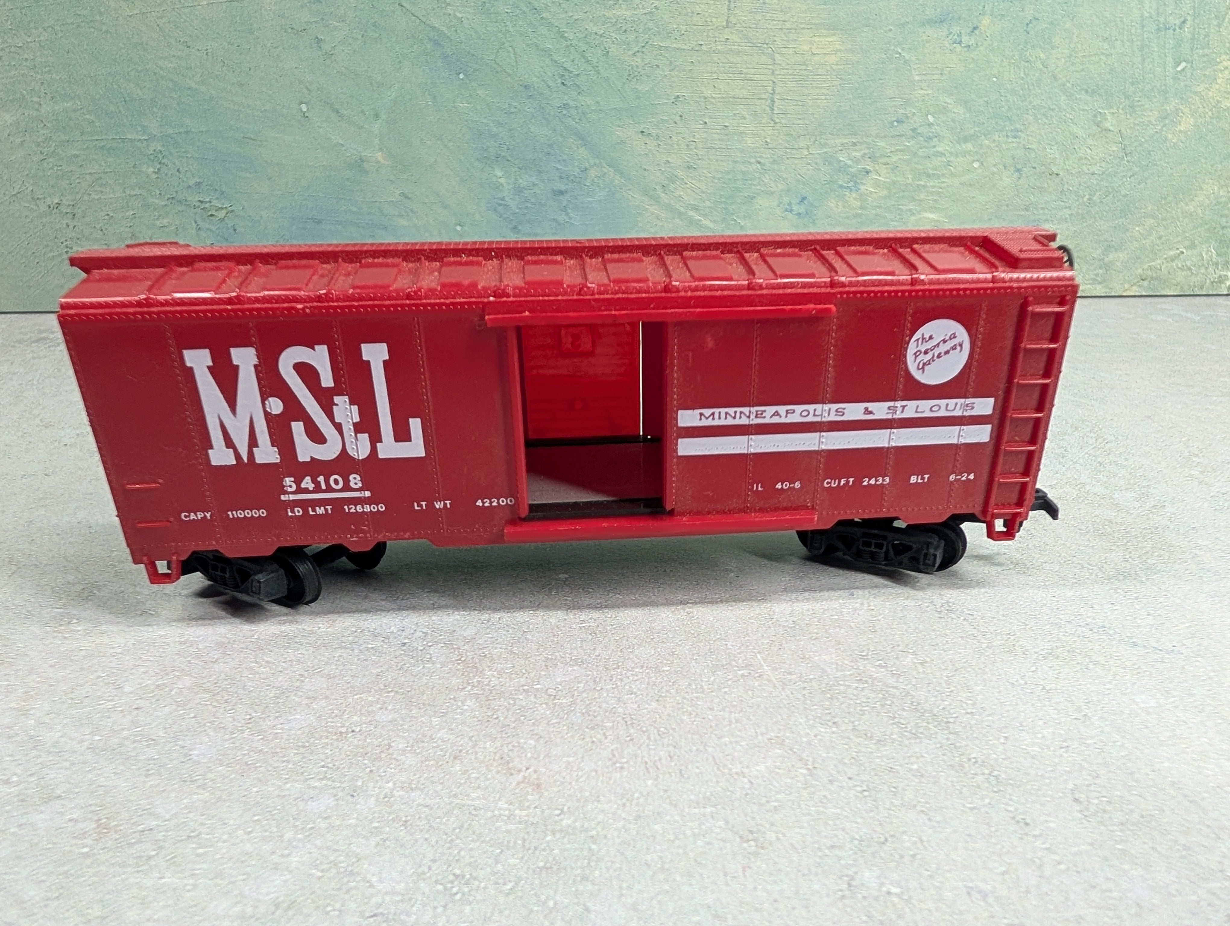 USED HO Scale 40' Box Car MSTL #54108