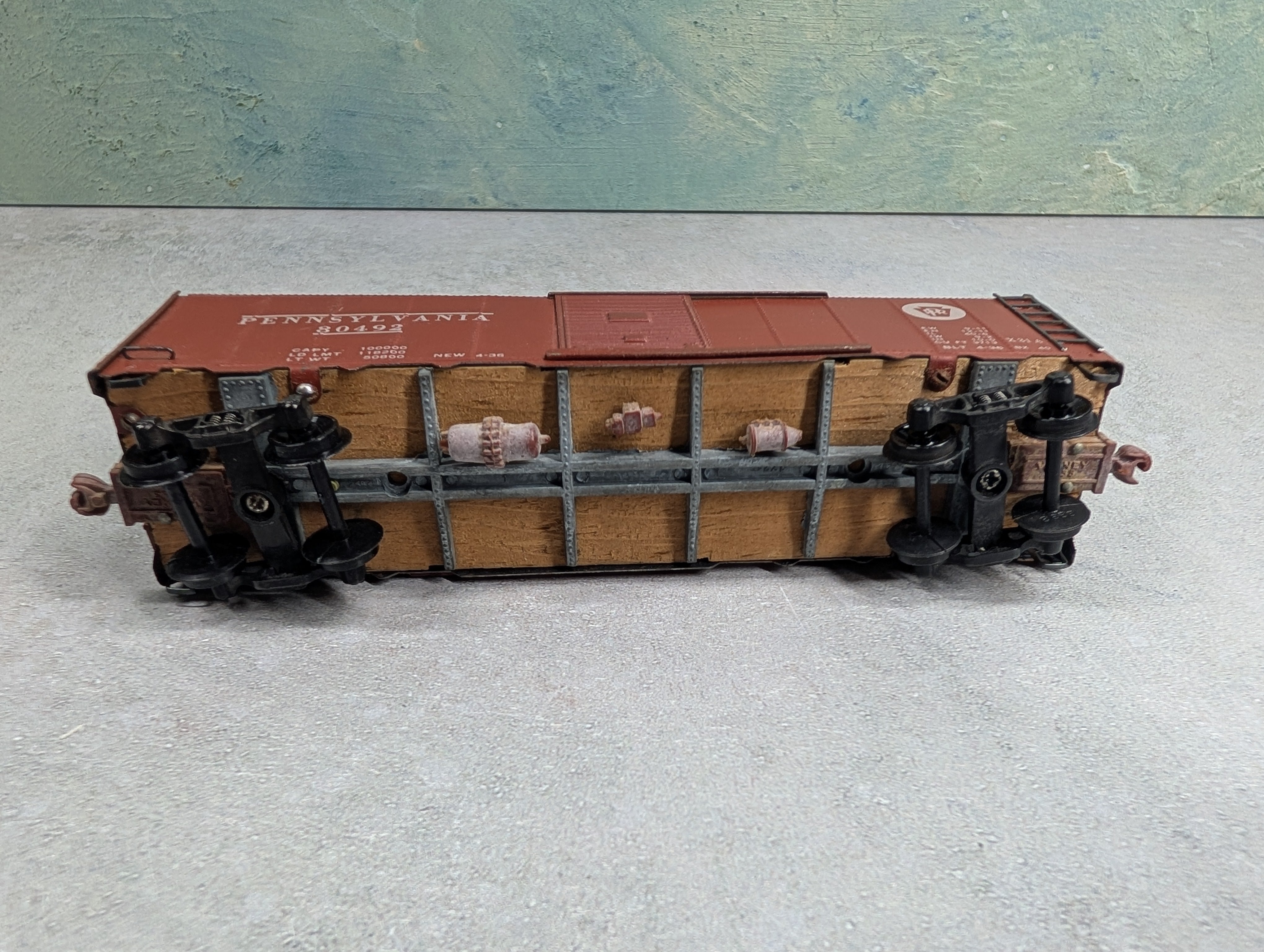 USED Varney HO Scale 40' Box Car (wooden) Pennsylvania PRR #80492