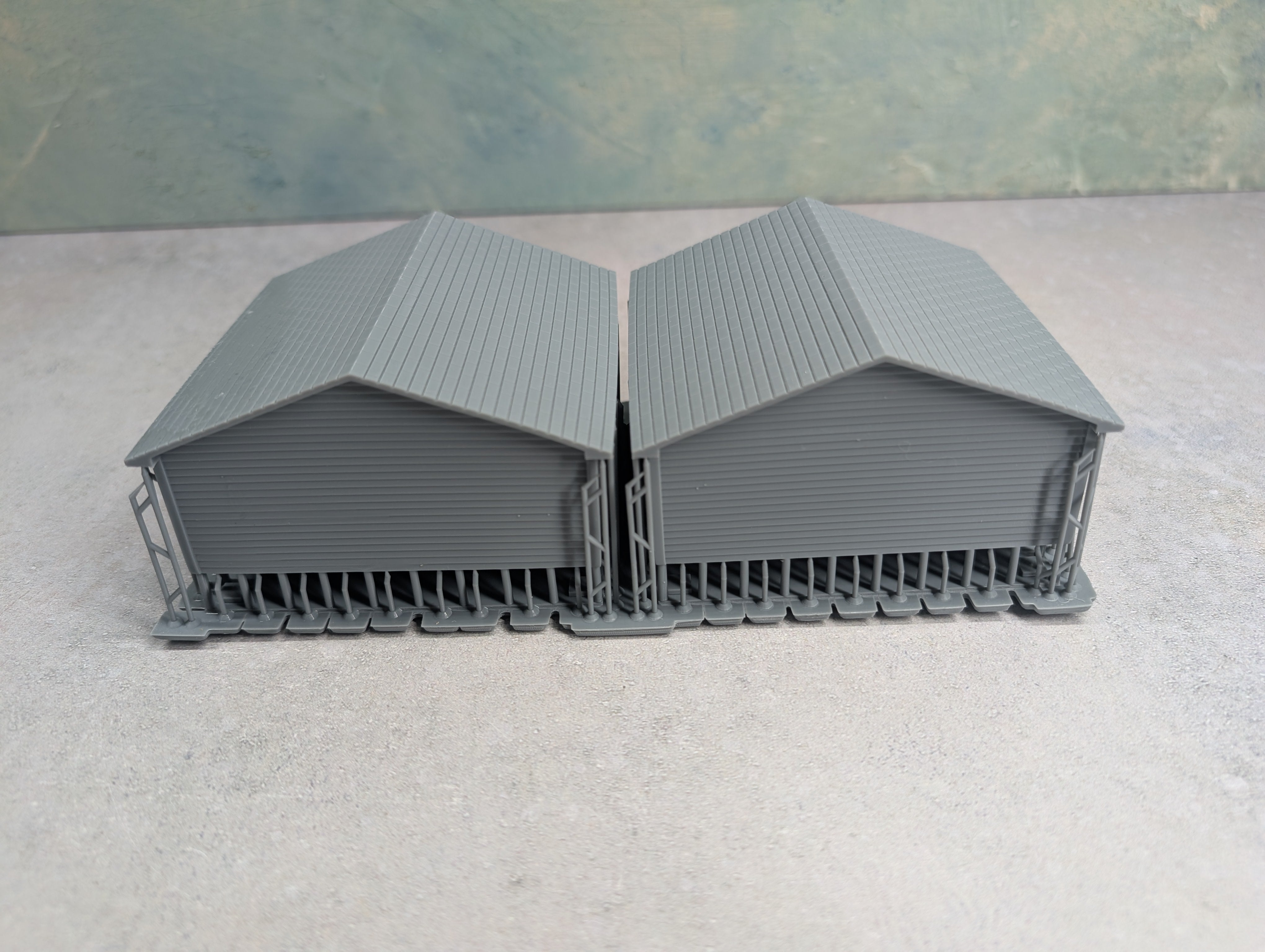 Whistle Stop Models HO6013 HO Scale Set of Garages, Resin 3D Printed, Highly Detailed