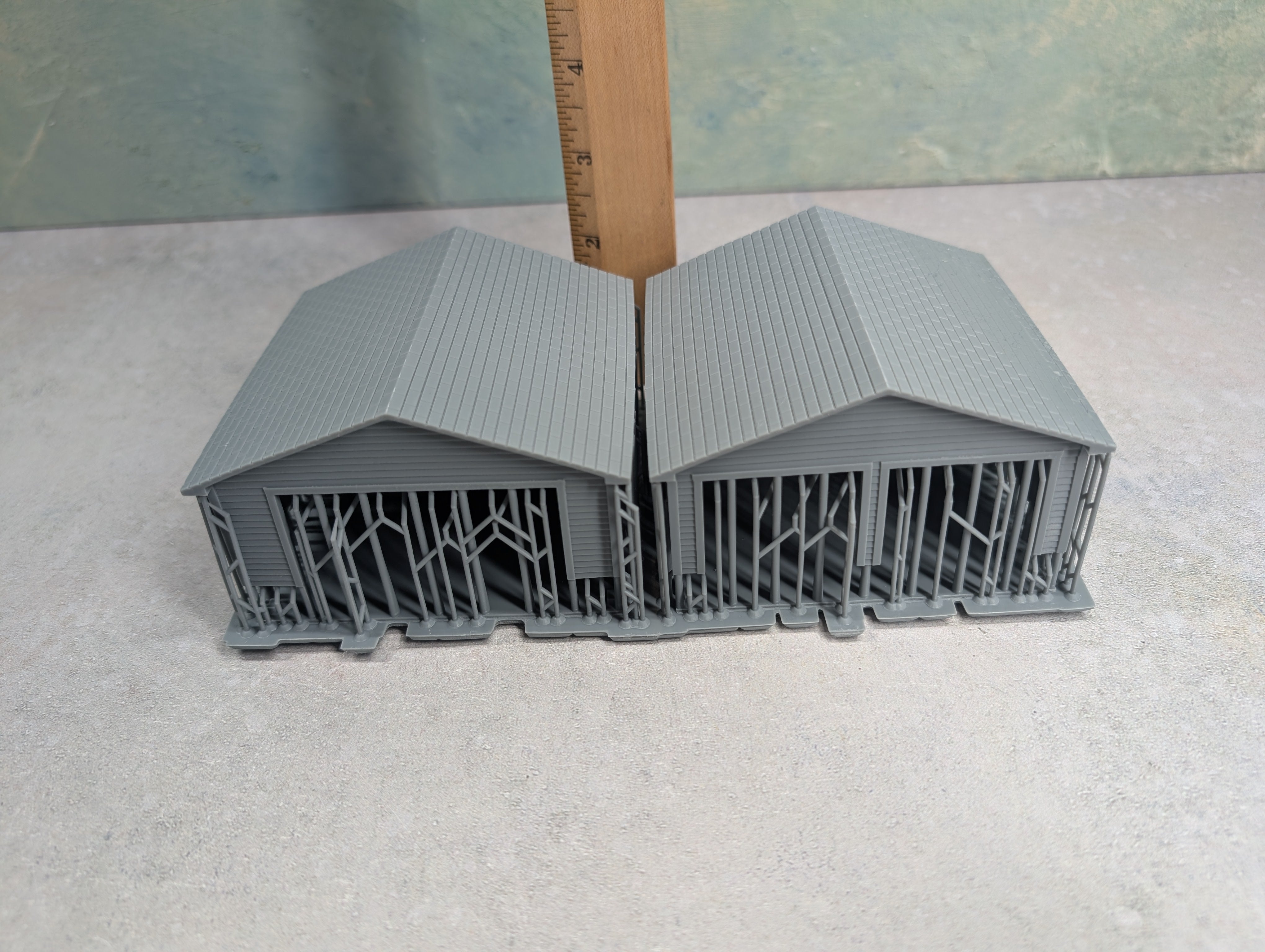 Whistle Stop Models HO6013 HO Scale Set of Garages, Resin 3D Printed, Highly Detailed
