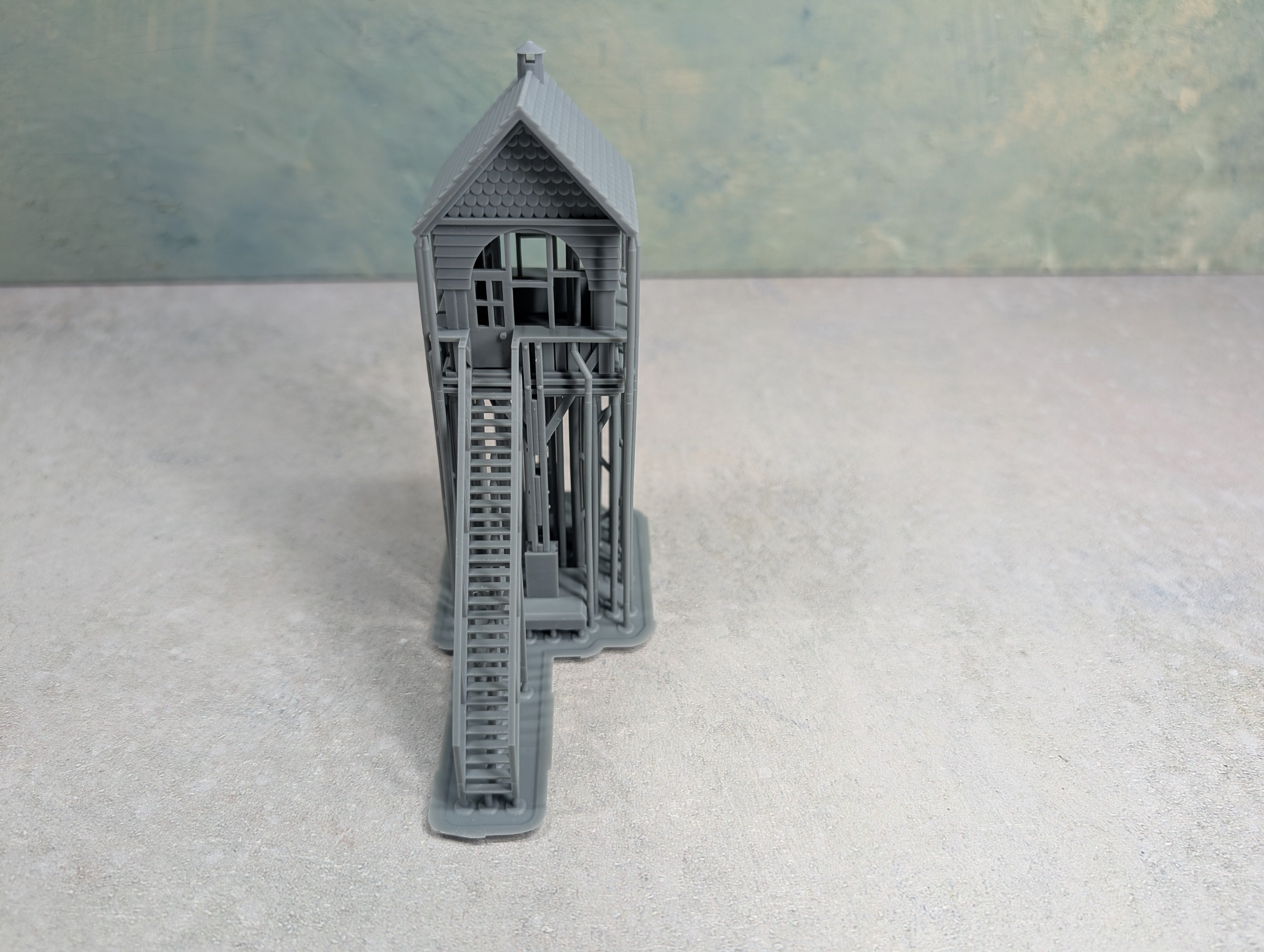 Whistle Stop Models HO7704 HO Scale Crossing Tower, Resin 3D Printed, Highly Detailed