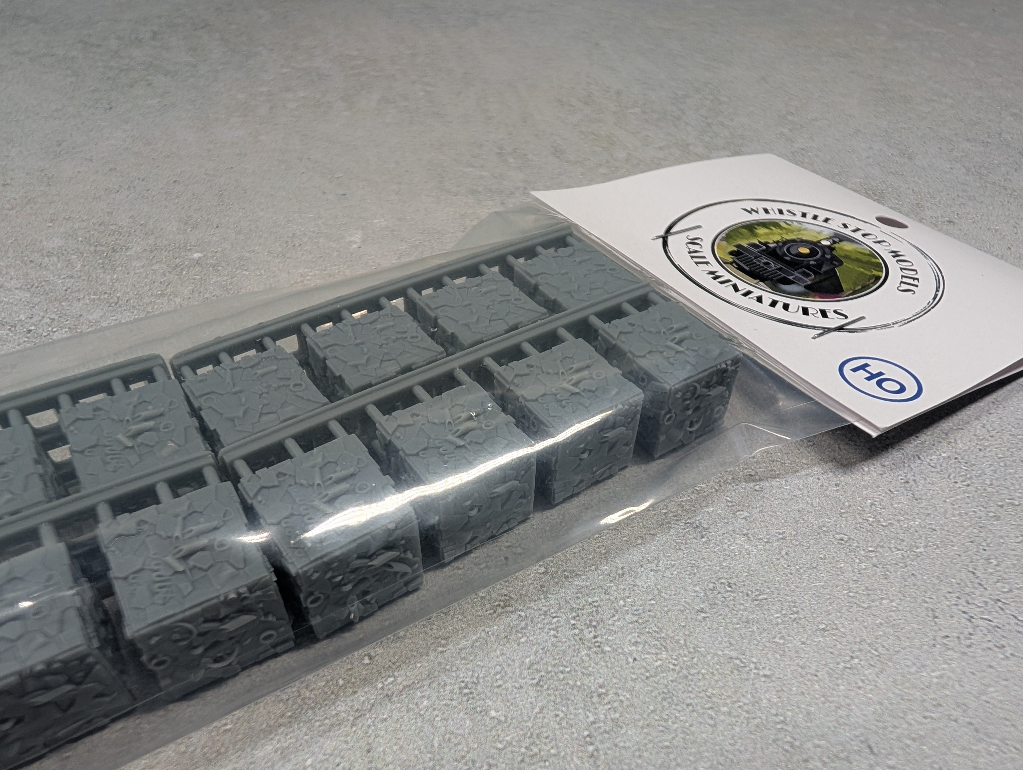 Whistle Stop Models HO9002 HO Scale Crushed Metal Scrap Load, Resin 3D Printed, Highly Detailed