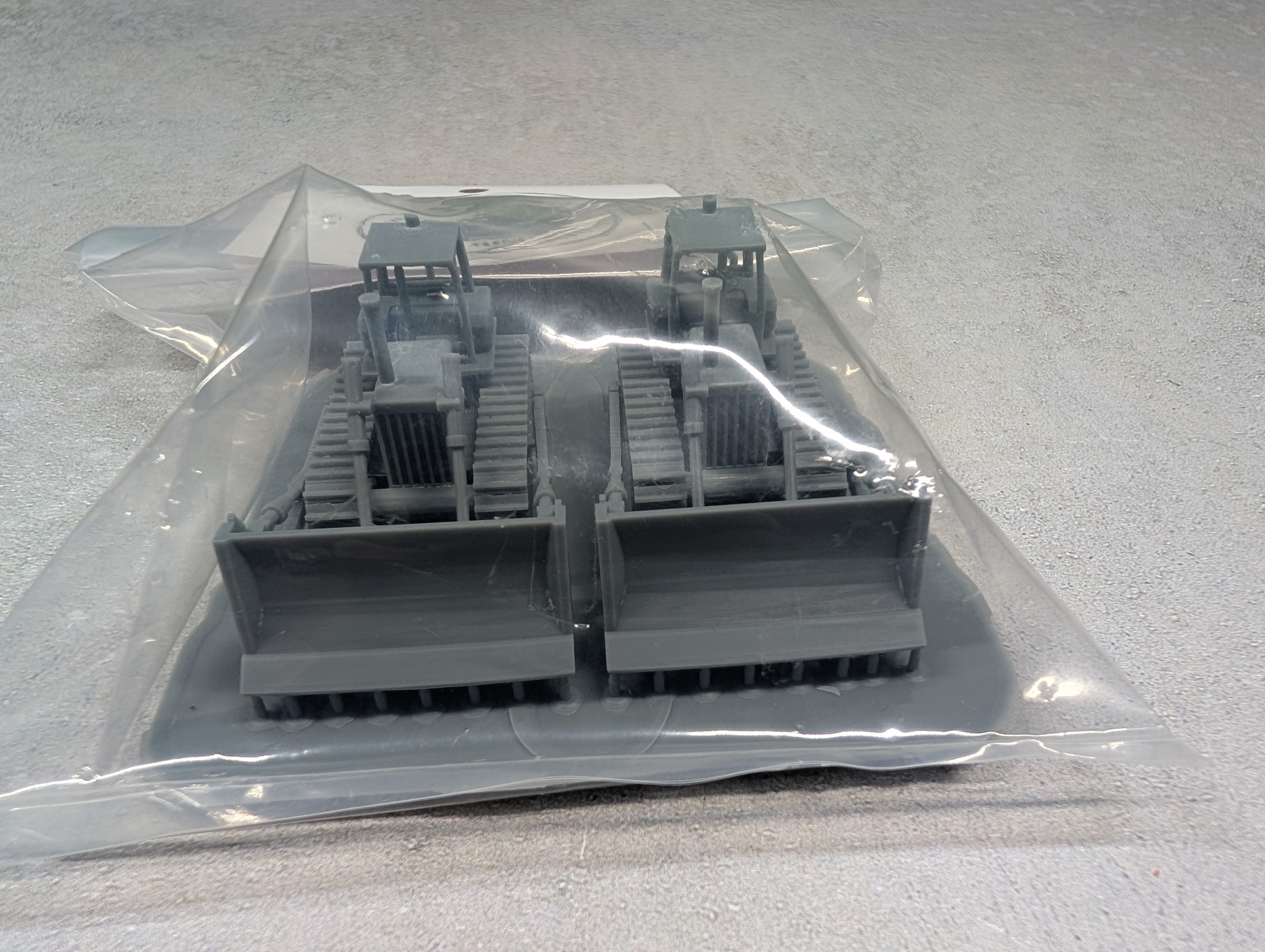 Whistle Stop Models HO3000 HO Scale Set of Small Dozers, Resin 3D Printed, Highly Detailed