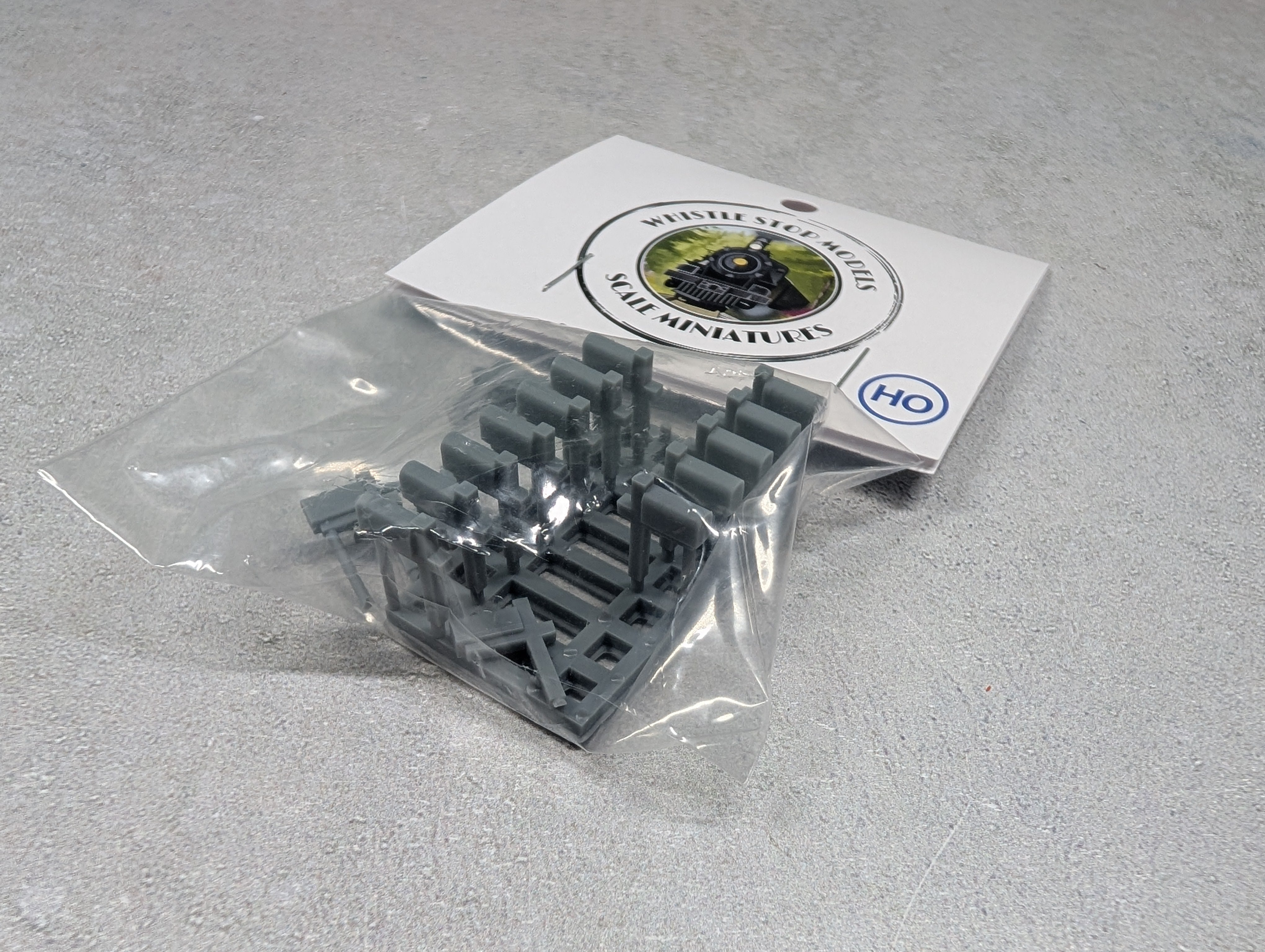 Whistle Stop Models HO2203 HO Scale Mail Boxes, Resin 3D Printed, Highly Detailed (16 pcs)