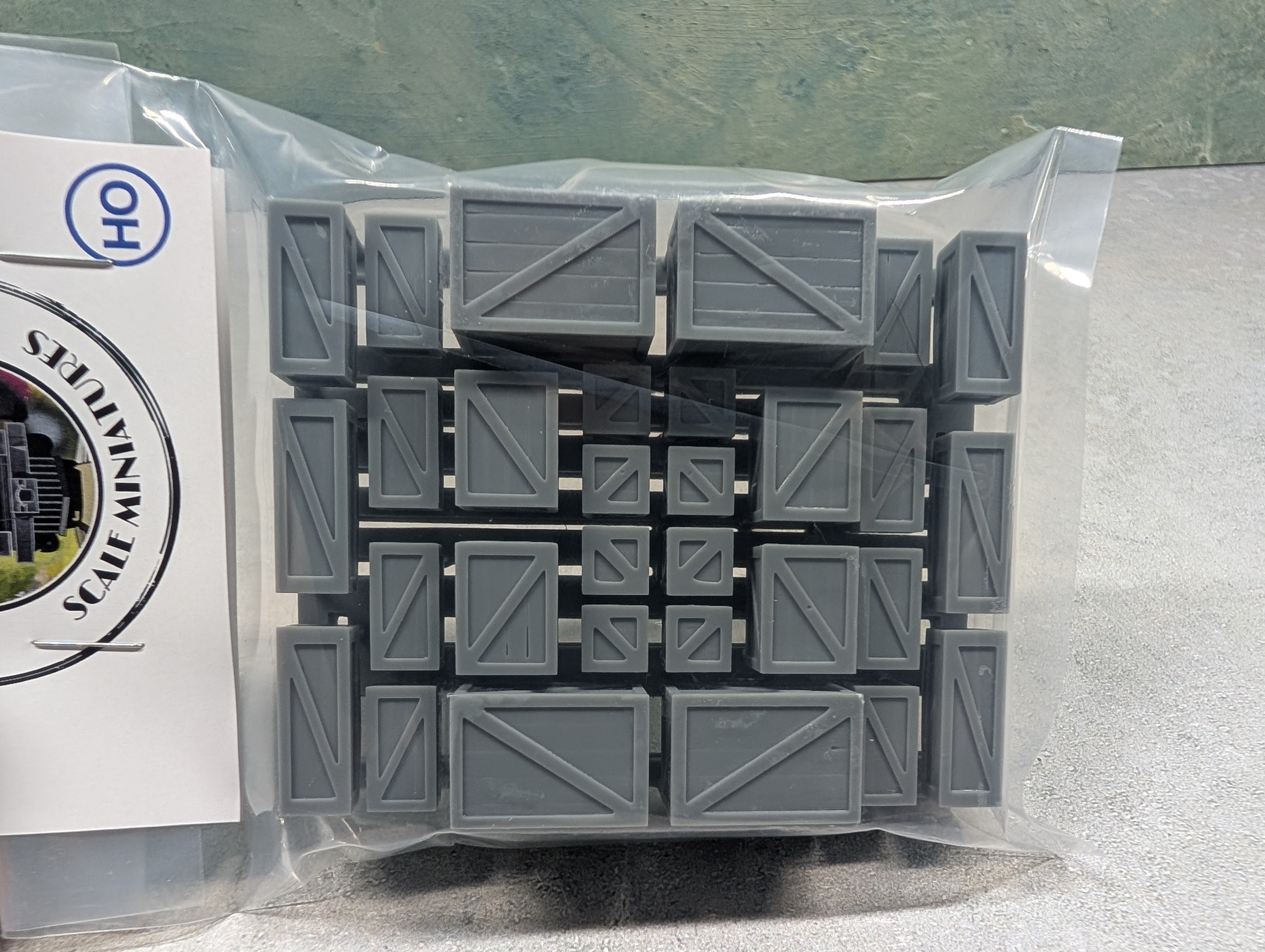 Whistle Stop Models HO1026 HO Scale Crates, Resin 3D Printed, Highly Detailed (30 pcs)