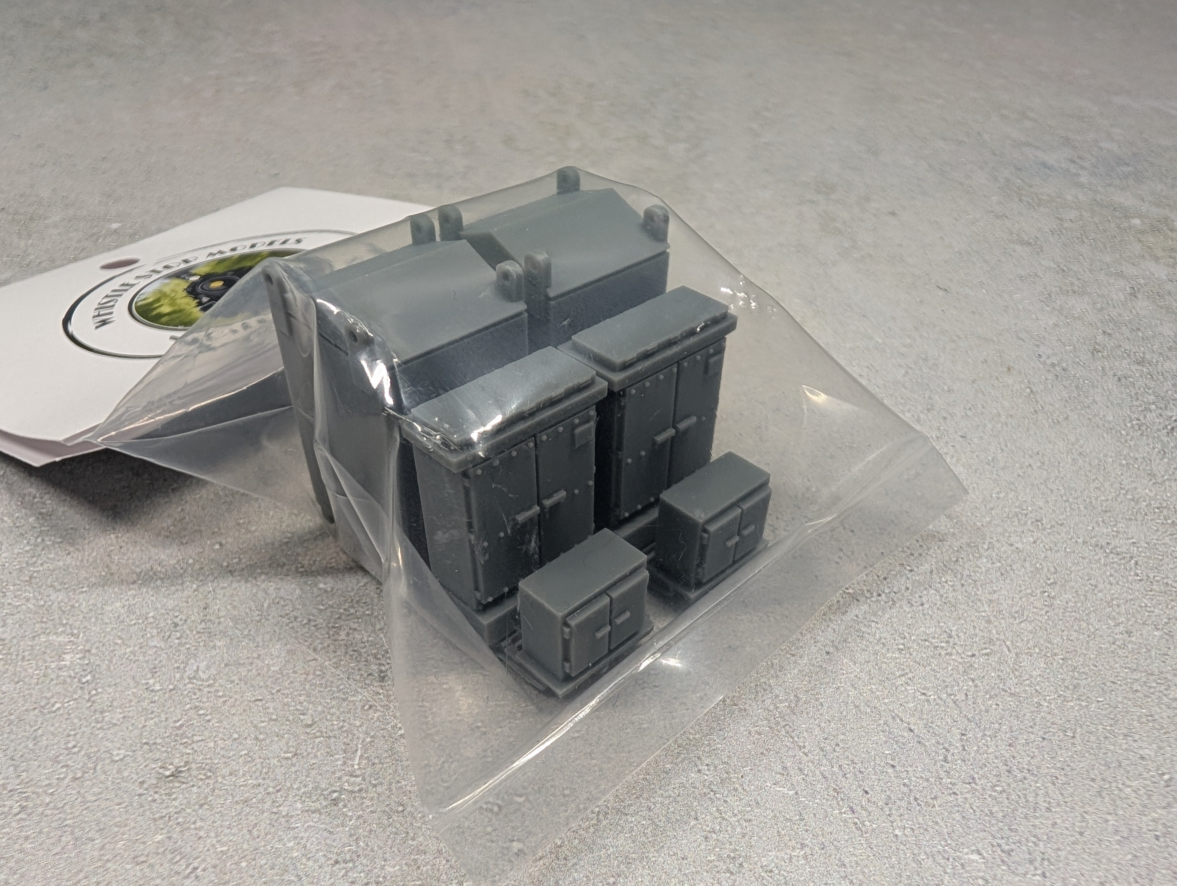 Whistle Stop Models HO1012 HO Scale Electrical Track Side Control Boxes, Resin 3D Printed, Highly Detailed (6 pcs)