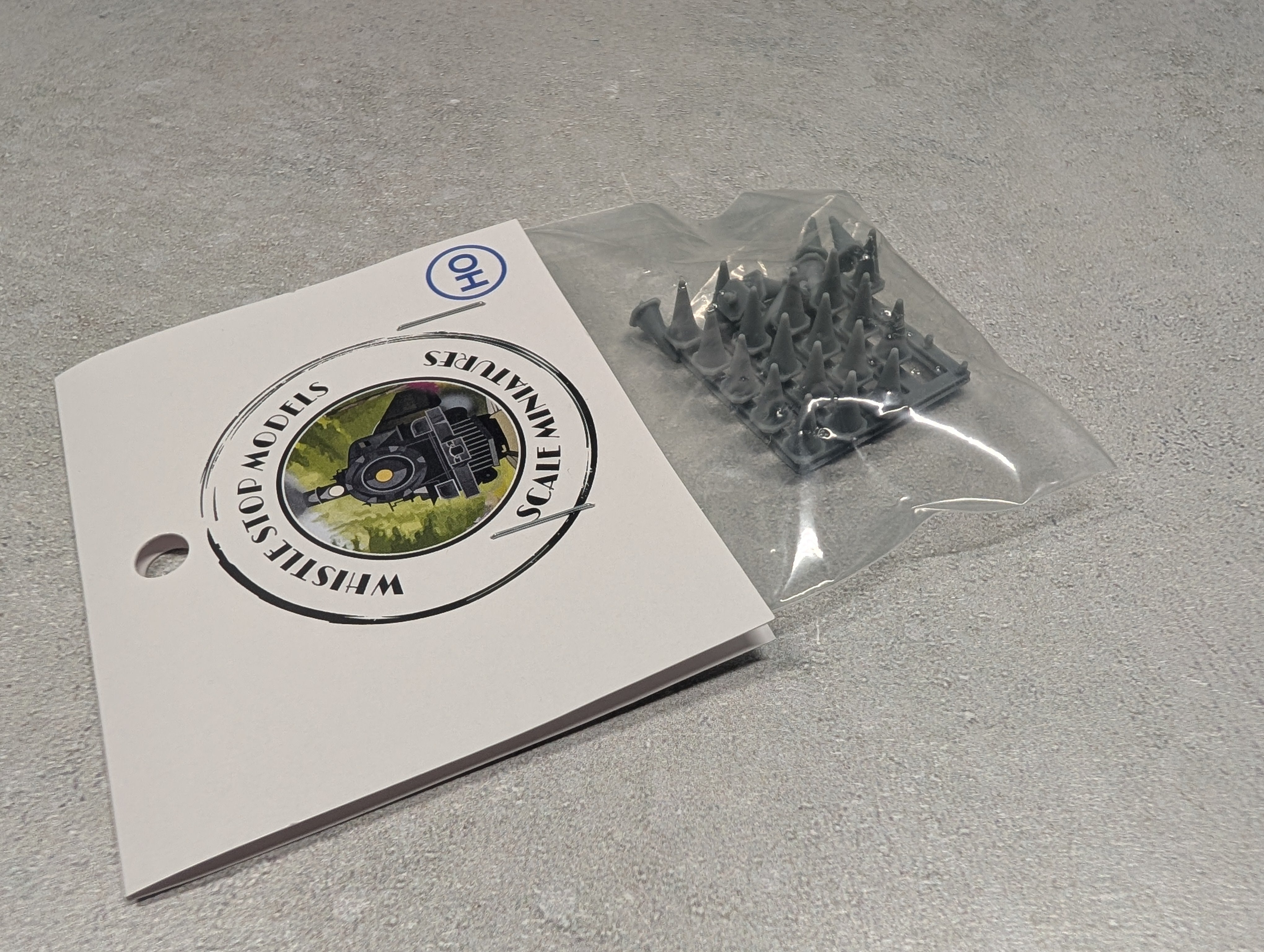 Whistle Stop Models HO2209 HO Scale Road Cones, Resin 3D Printed, Highly Detailed (25 pcs)