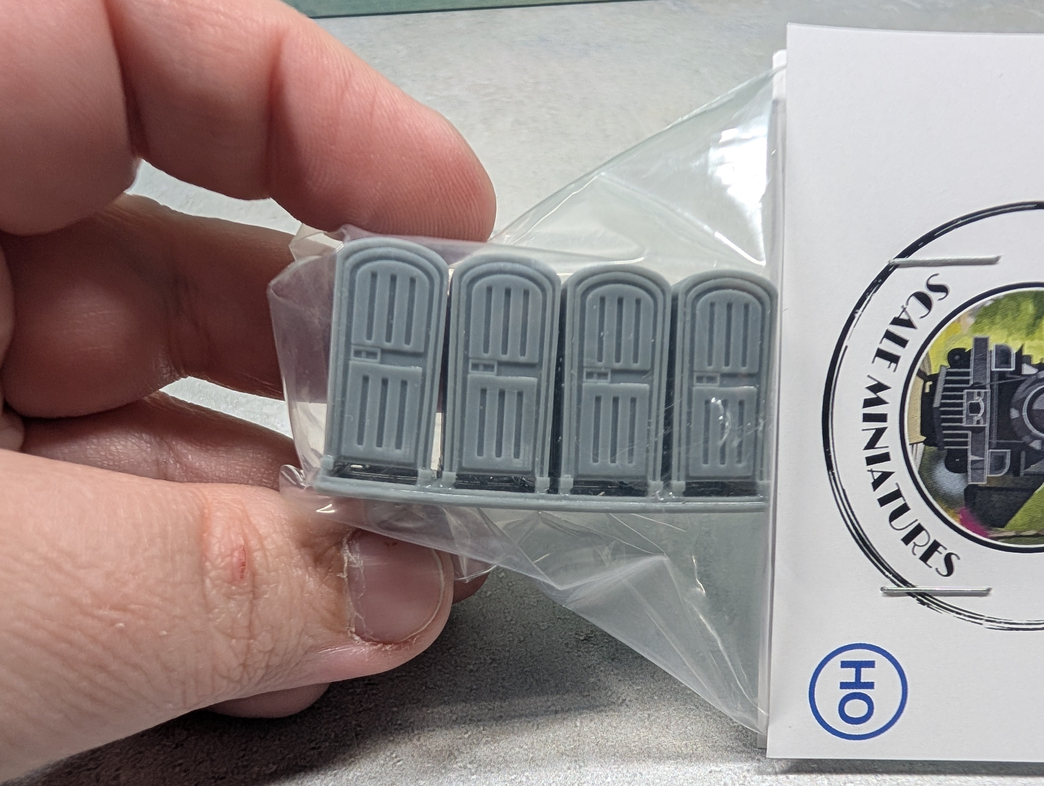 Whistle Stop Models HO1005 HO Scale Porta Pottys, Resin 3D Printed, Highly Detailed (8 pcs)