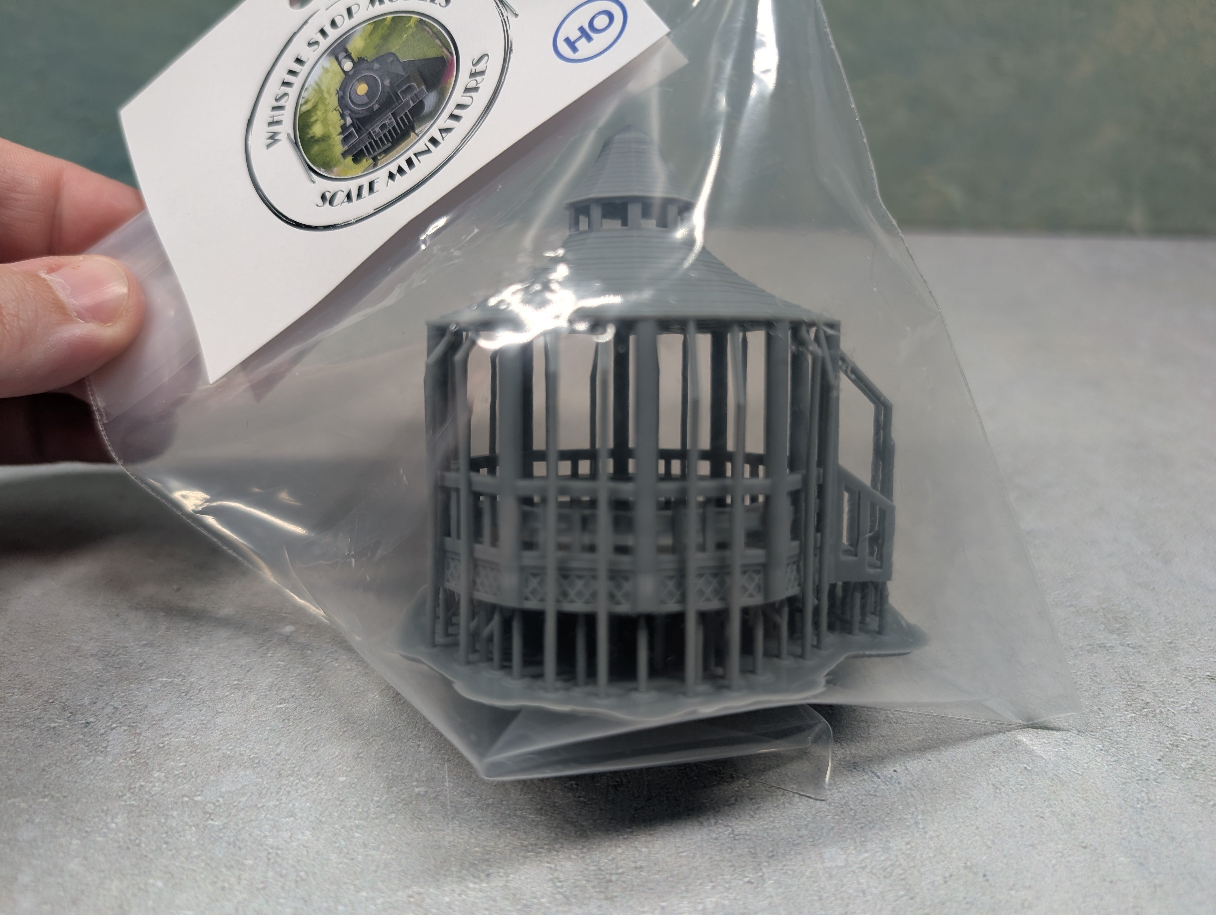 Whistle Stop Models HO6009 HO Scale Gazebo, Resin 3D Printed, Highly Detailed