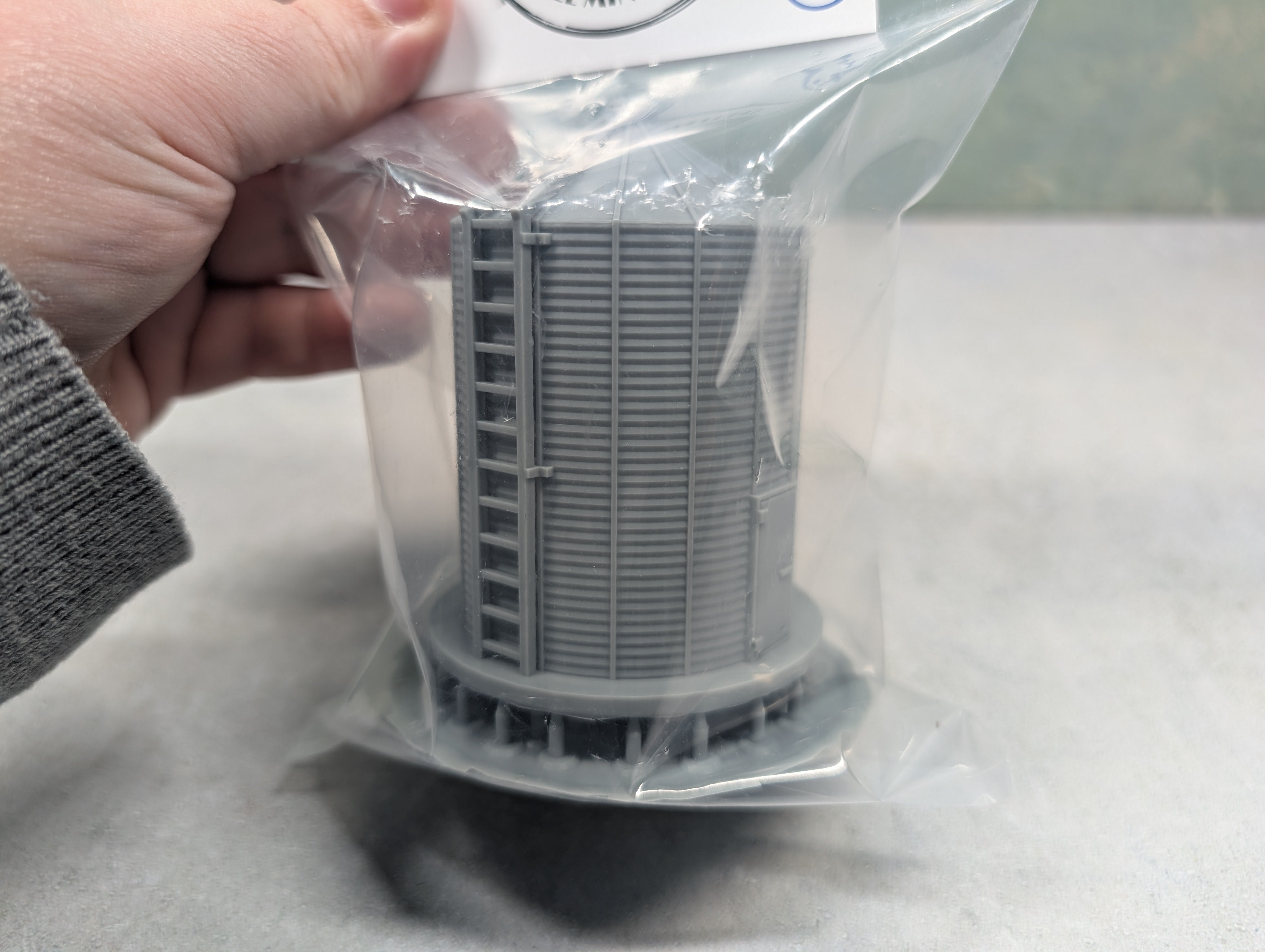 Whistle Stop Models HO8003 HO Scale 15000 Bushel Grain Bin, Resin 3D Printed, Highly Detailed