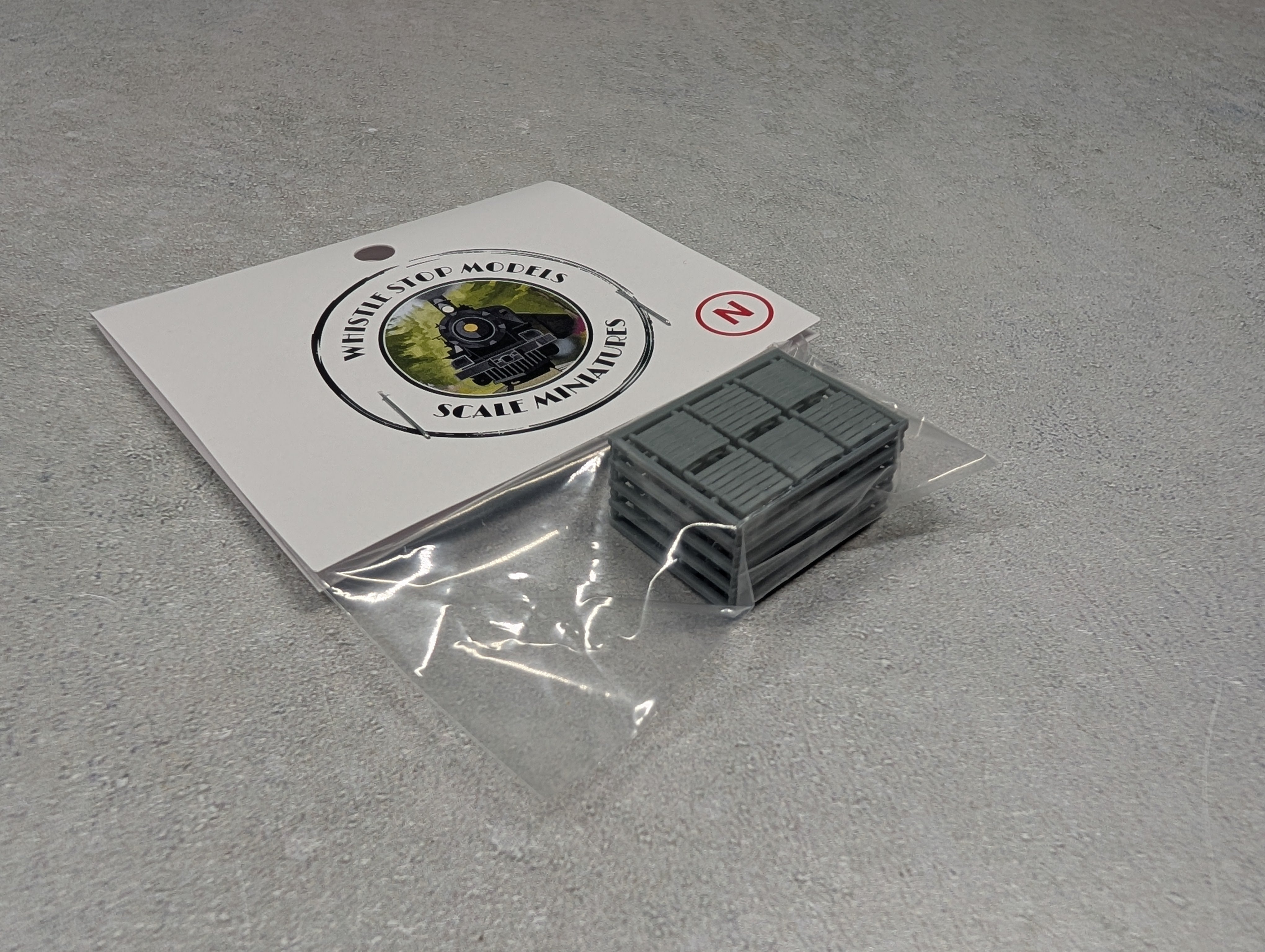 Whistle Stop Models N1001 N Scale 30 Pallets, Resin 3D Printed, Highly Detailed