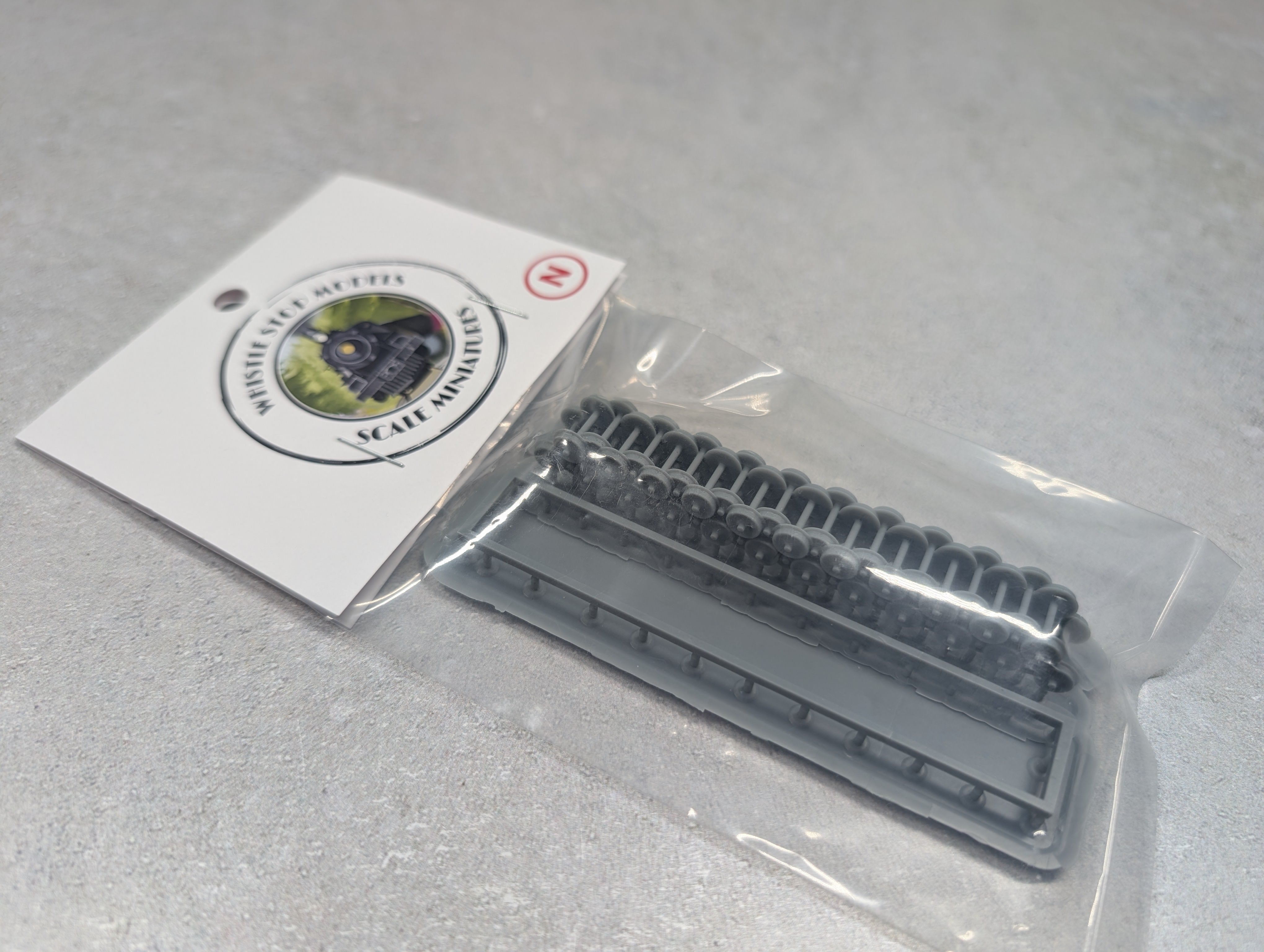 Whistle Stop Models N9009 N Scale Wheel Set Flat Car Load, Resin 3D Printed, Highly Detailed