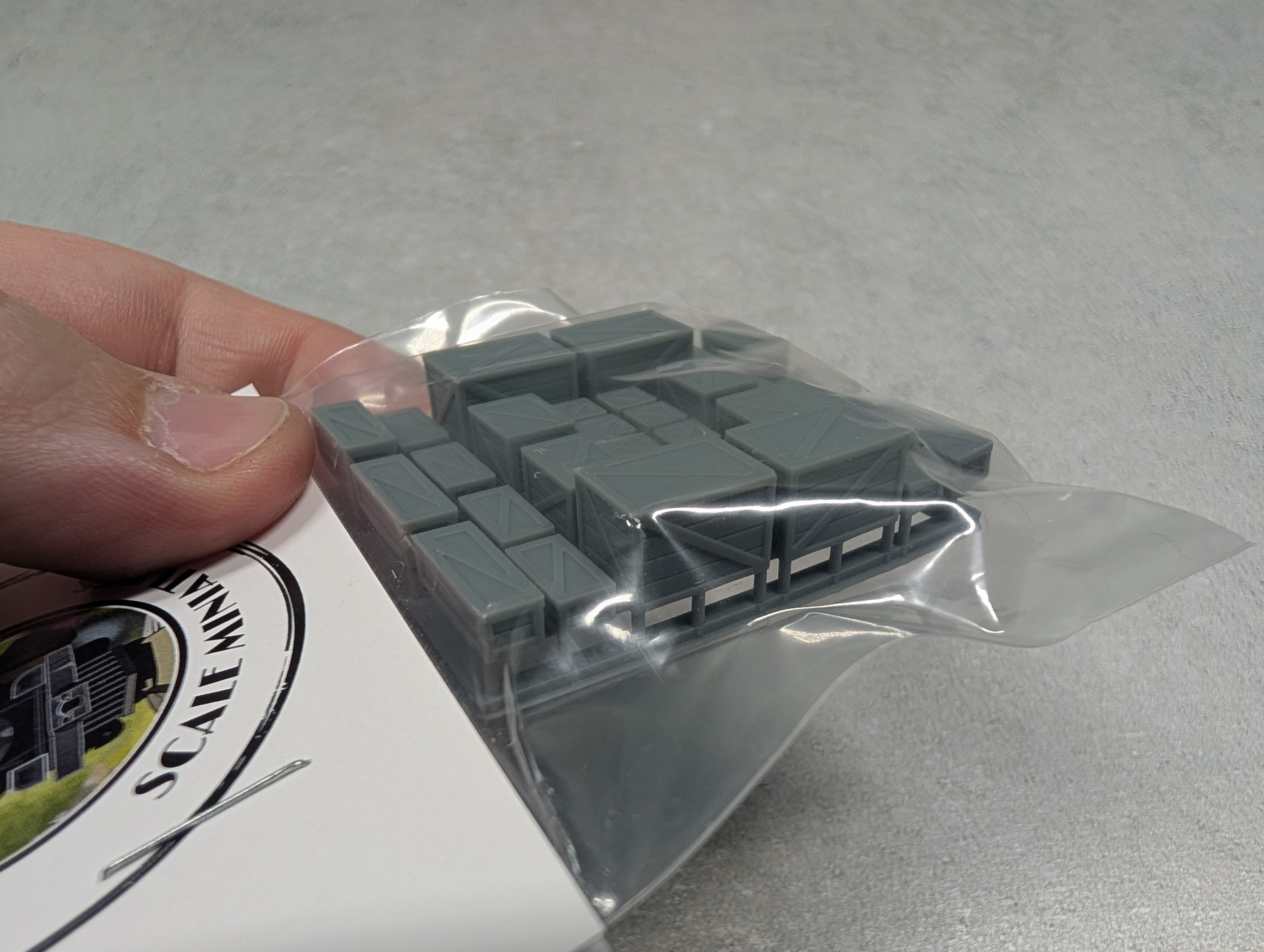 Whistle Stop Models N1026 N Scale Crates, Resin 3D Printed, Highly Detailed (30 pcs)