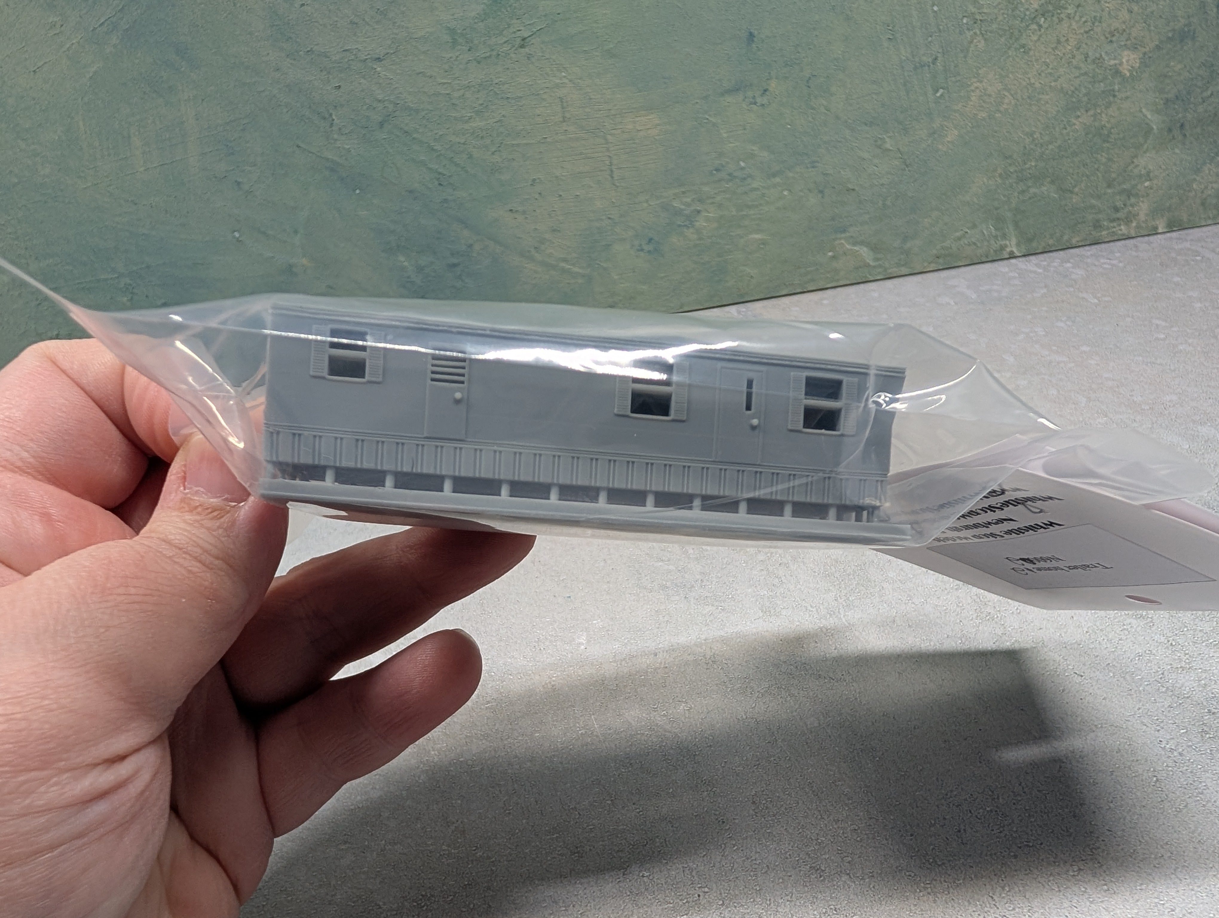 Whistle Stop Models N6002 N Scale Trailer Home Design 2, Resin 3D Printed, Highly Detailed