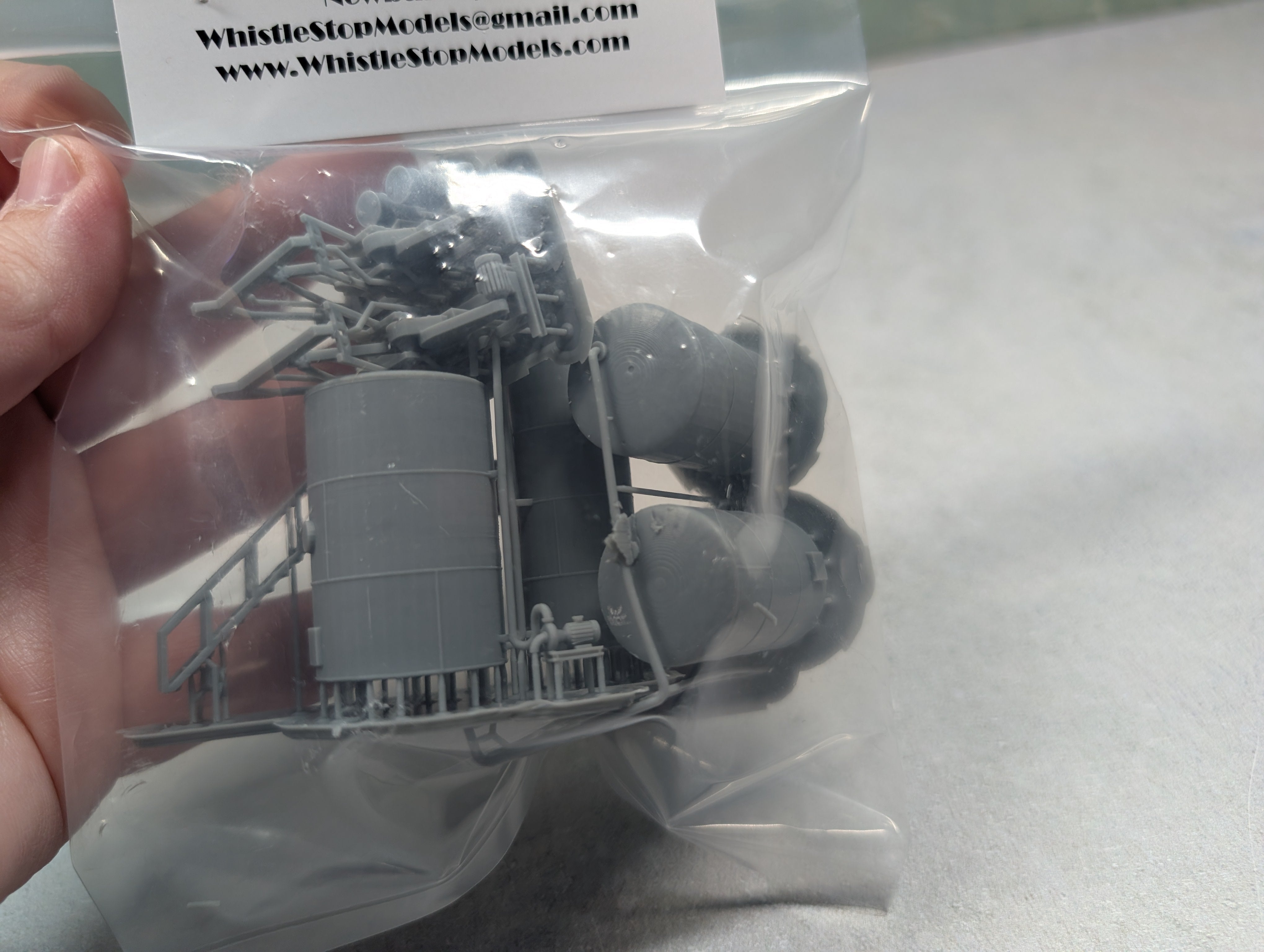 Whistle Stop Models N7004 N Scale Small Oil Field Scene, Resin 3D Printed, Highly Detailed