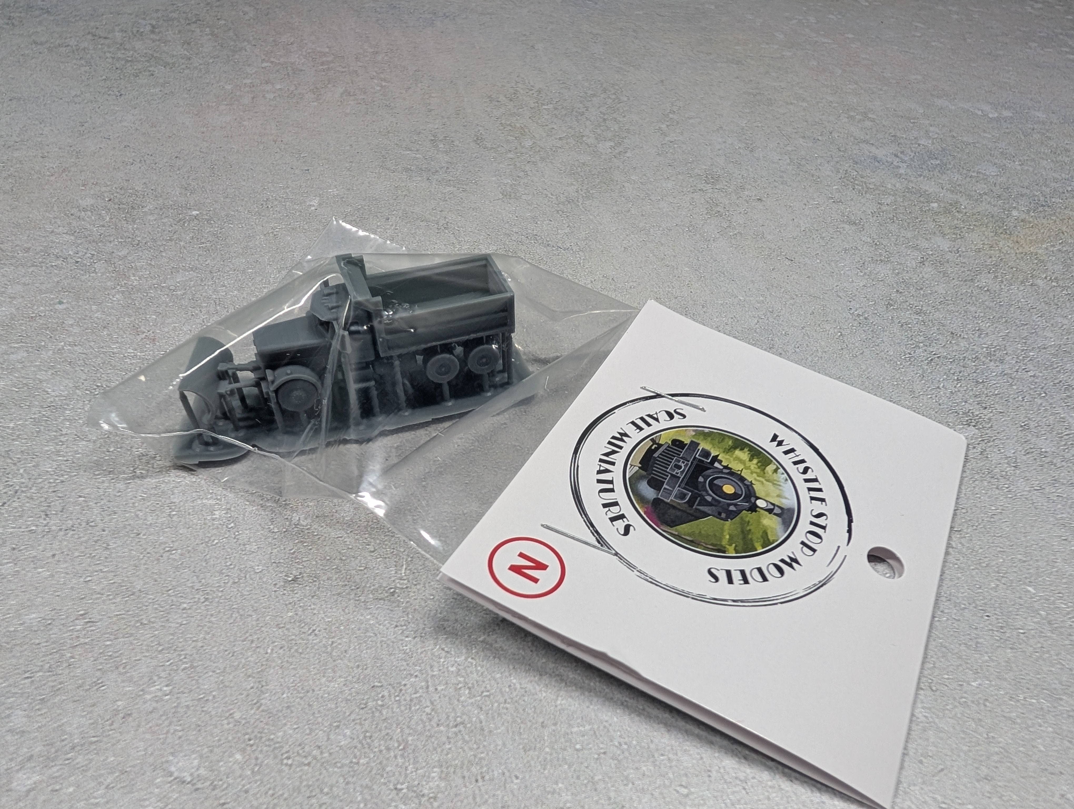 Whistle Stop Models N3018 N Scale Snow Plow Truck, Resin 3D Printed, Highly Detailed