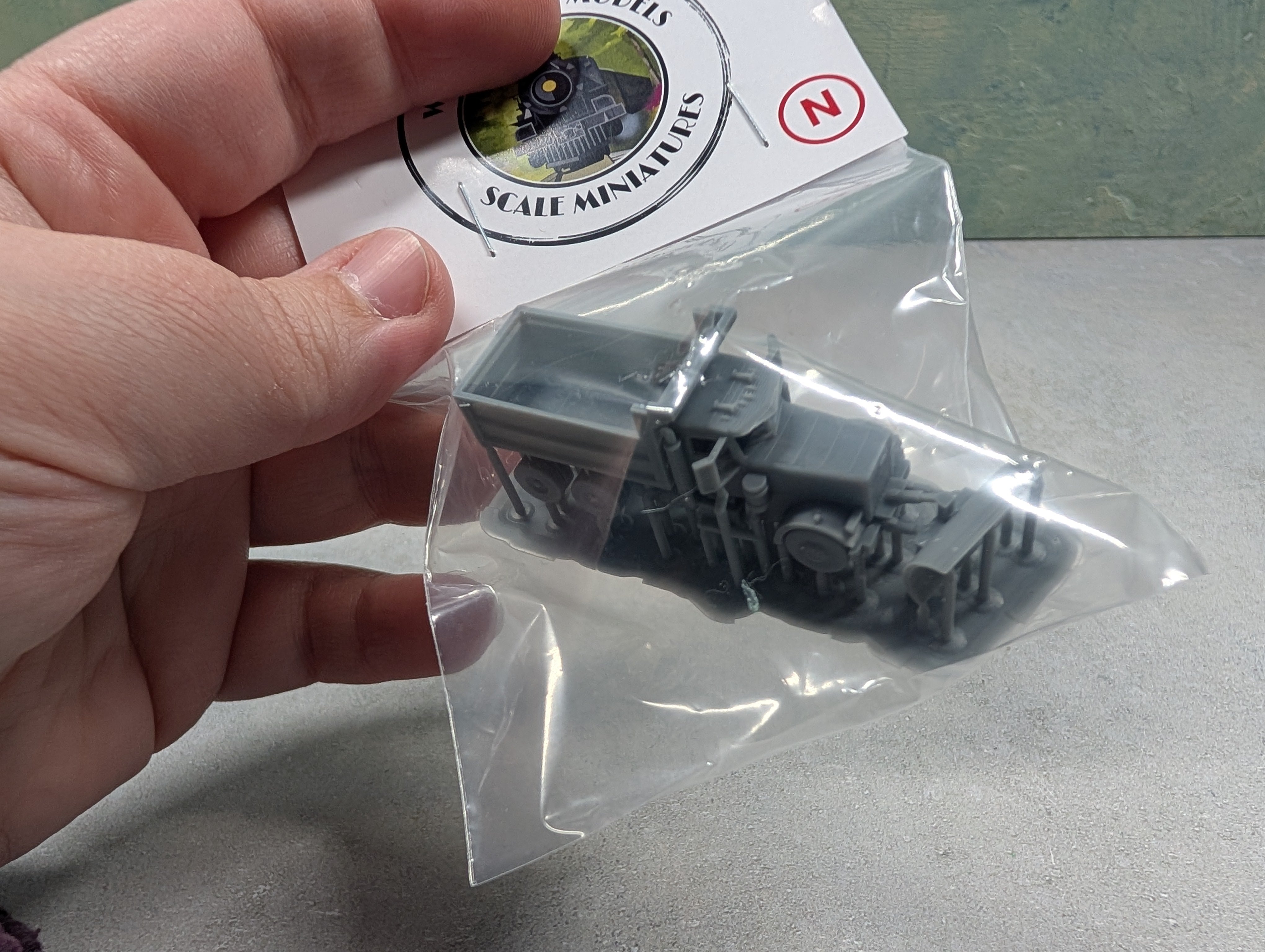 Whistle Stop Models N3018 N Scale Snow Plow Truck, Resin 3D Printed, Highly Detailed